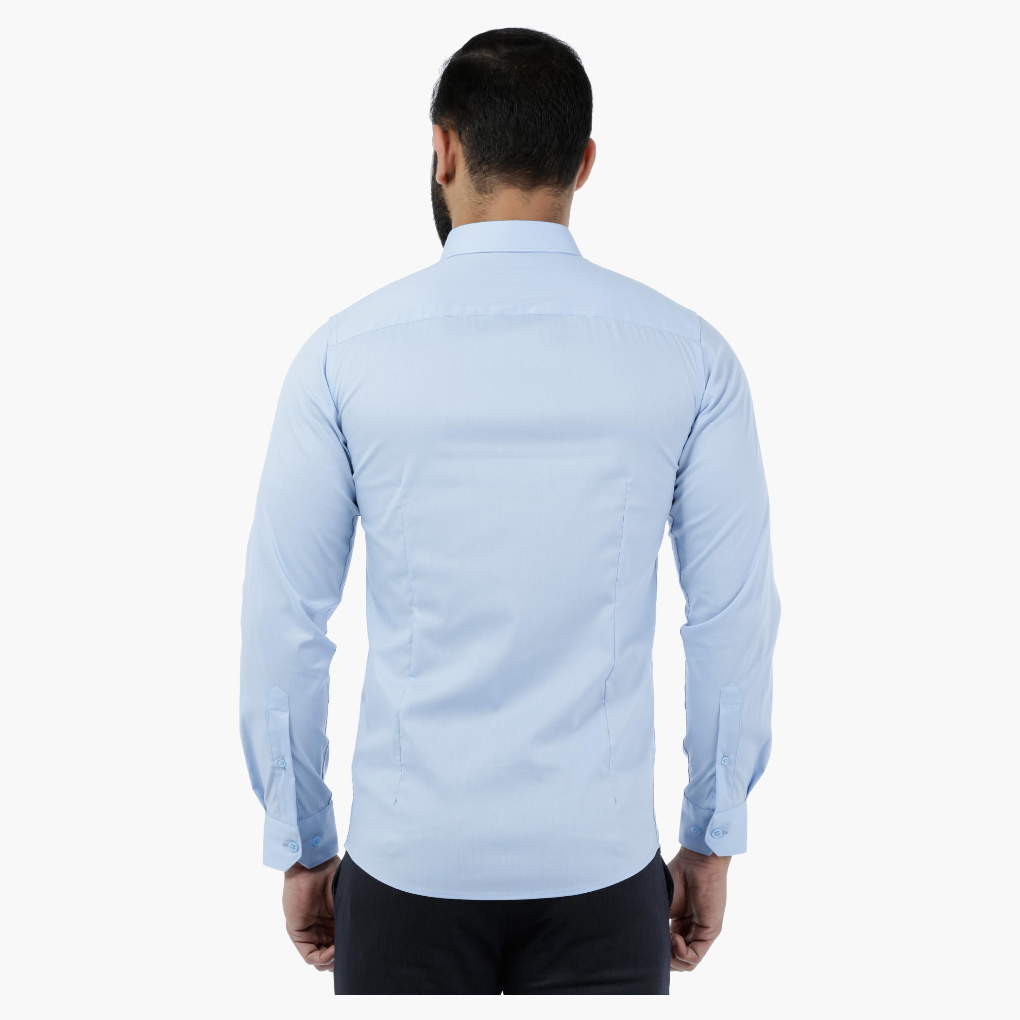 Solid Stretch Body-fit Shirt-men-clothing-shirts-image-2