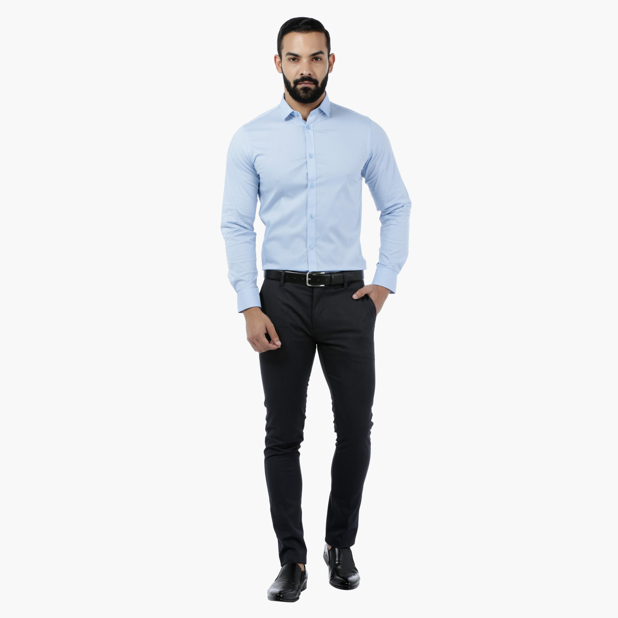 Solid Stretch Body-fit Shirt-men-clothing-shirts-image-5