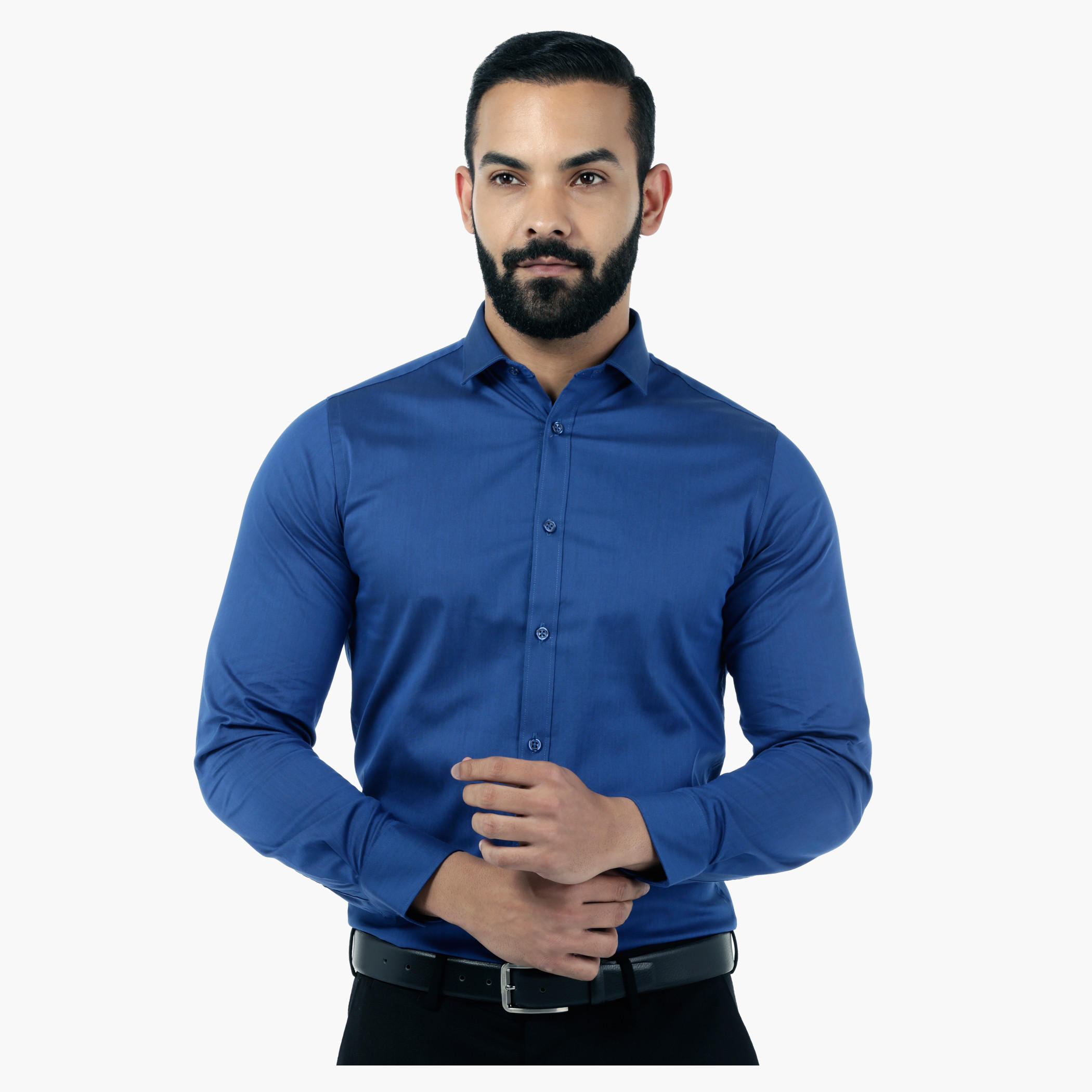 Solid Stretch Body-fit Shirt-men-clothing-shirts-image-5