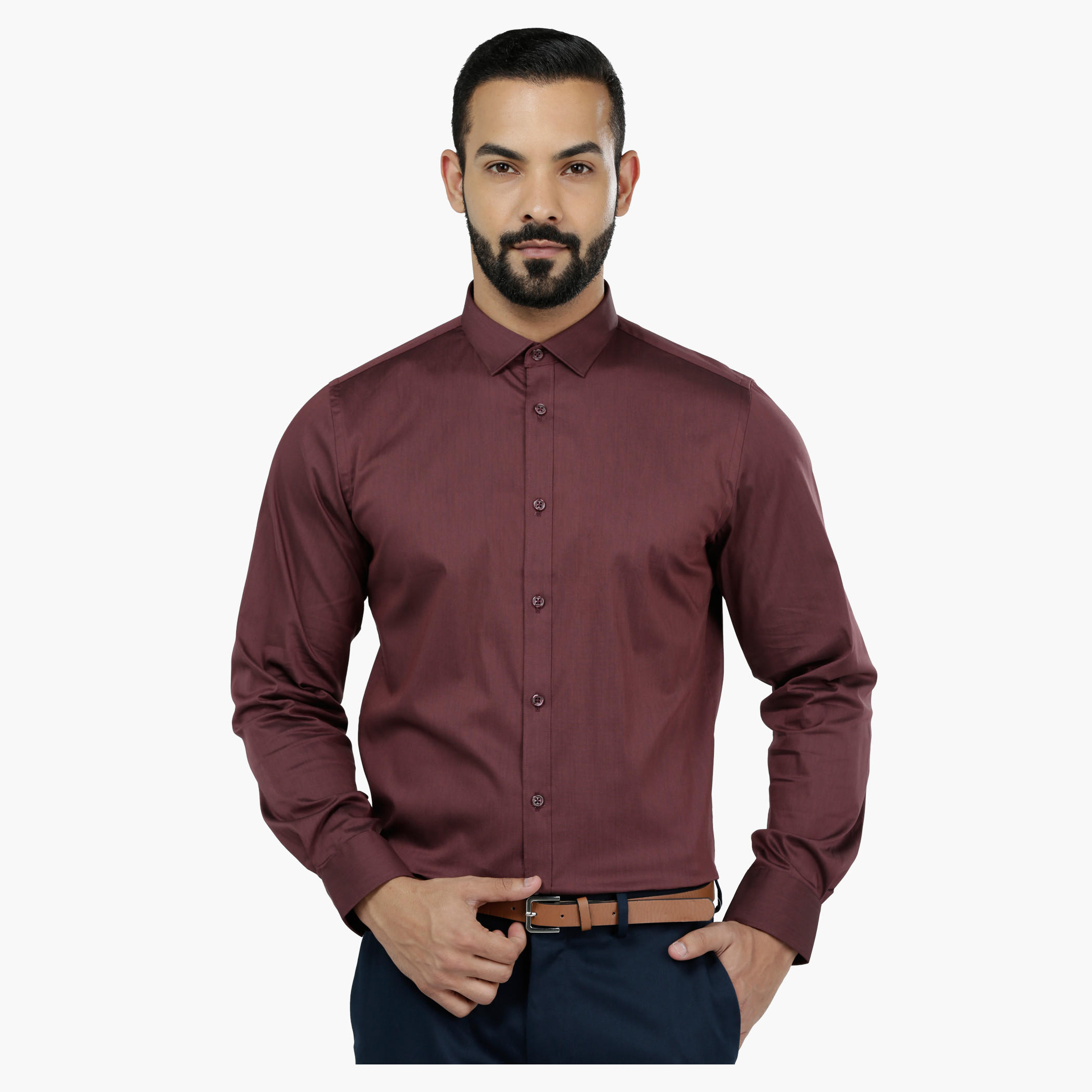 Long Sleeves Body Fit Formal Shirt-men-clothing-shirts-image-1