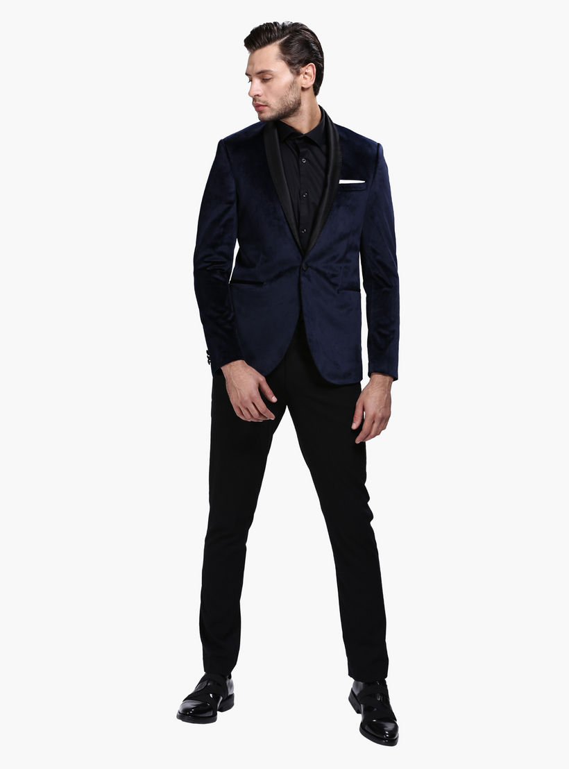 Jacket with Shawl Collar and Long Sleeves-men-winterwear-jacketsandblazers-image-5