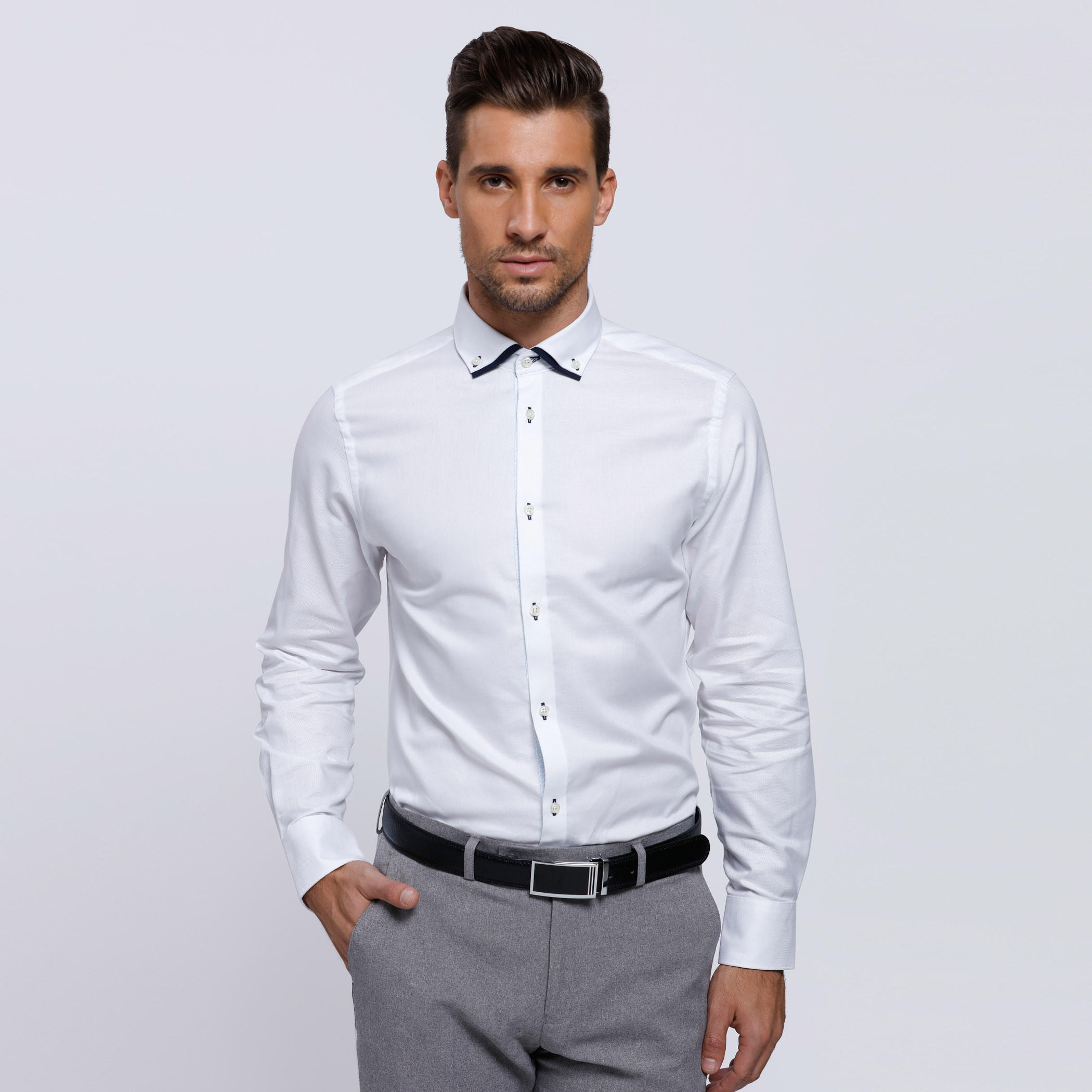 Long Sleeves Shirt with Spread Collar-men-clothing-shirts-image-1