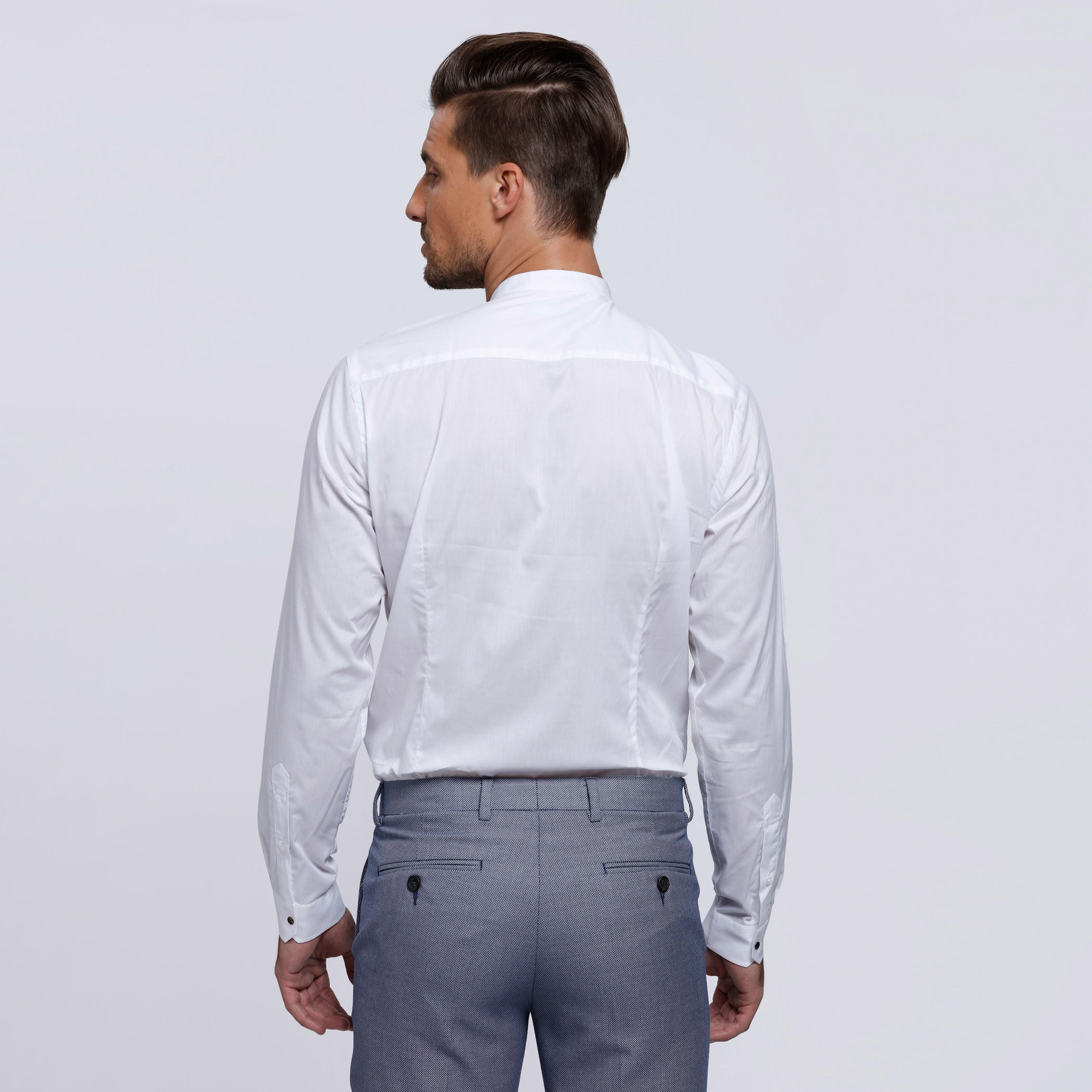 Long Sleeves Shirt with Mandarin Collar-men-clothing-shirts-image-2