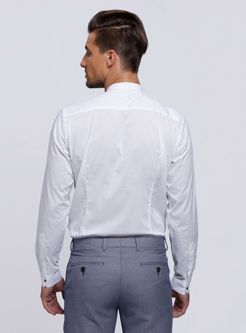Long Sleeves Shirt with Mandarin Collar-men-clothing-shirts-image-2