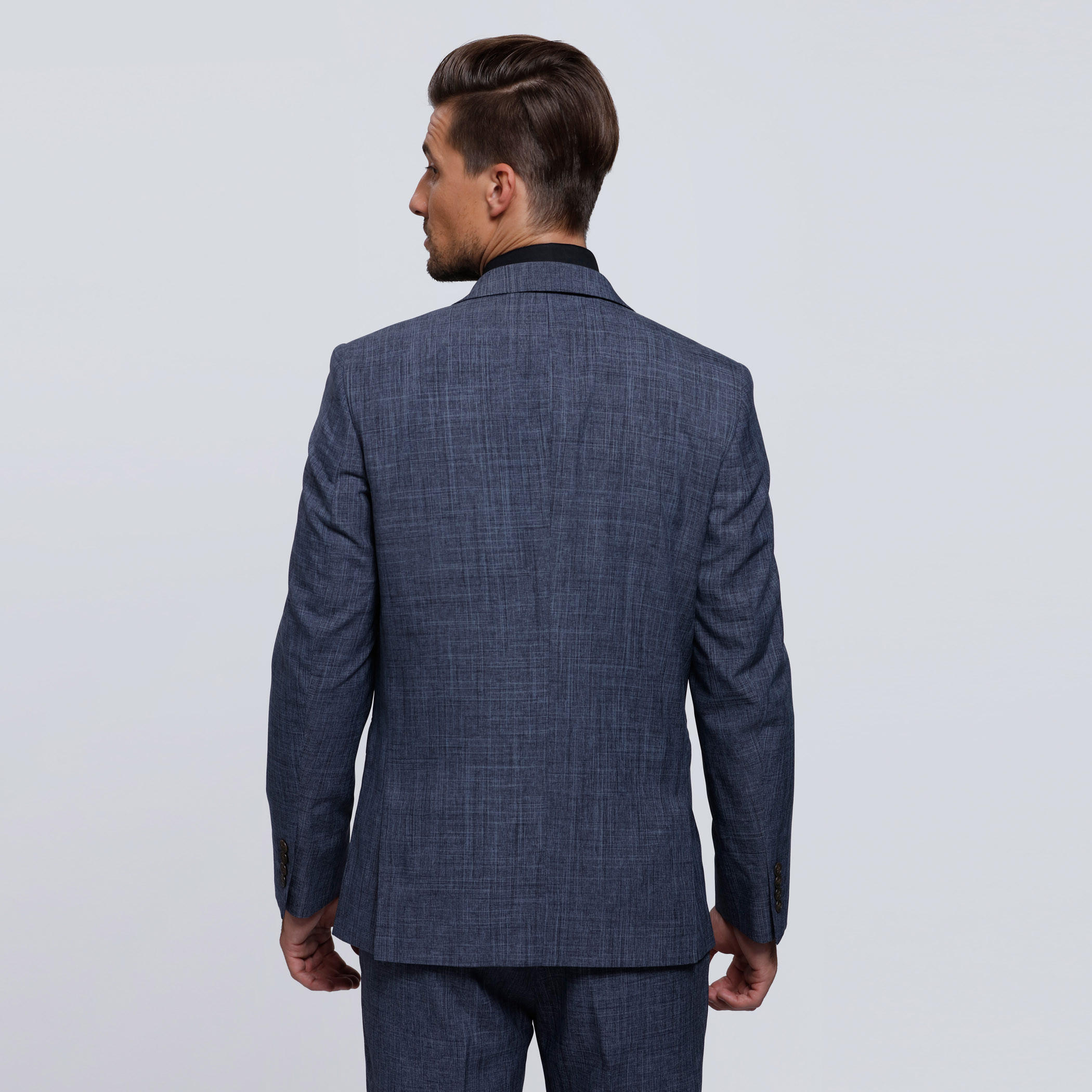 Blazer with Notch Collar and Long Sleeves-men-winterwear-jacketsandblazers-image-2