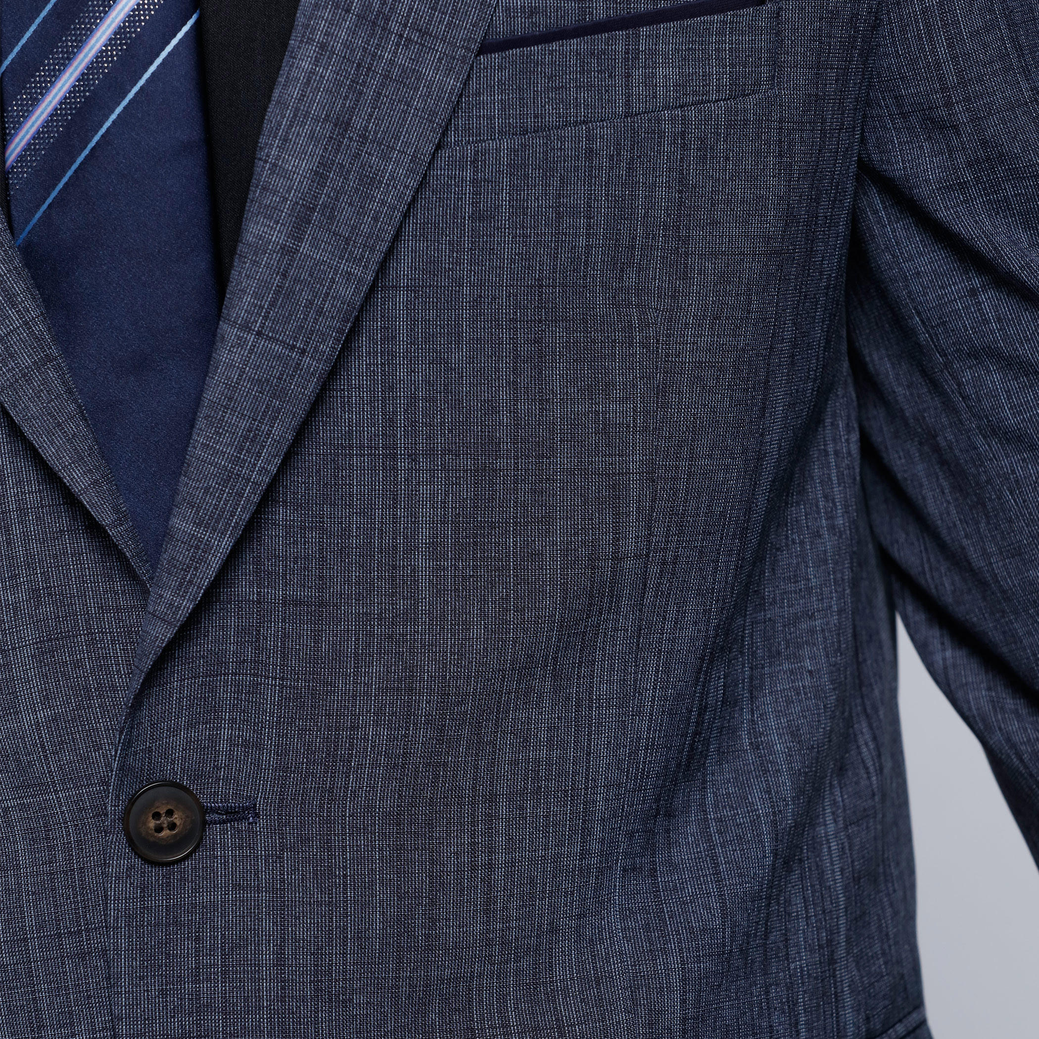 Blazer with Notch Collar and Long Sleeves-men-winterwear-jacketsandblazers-image-4