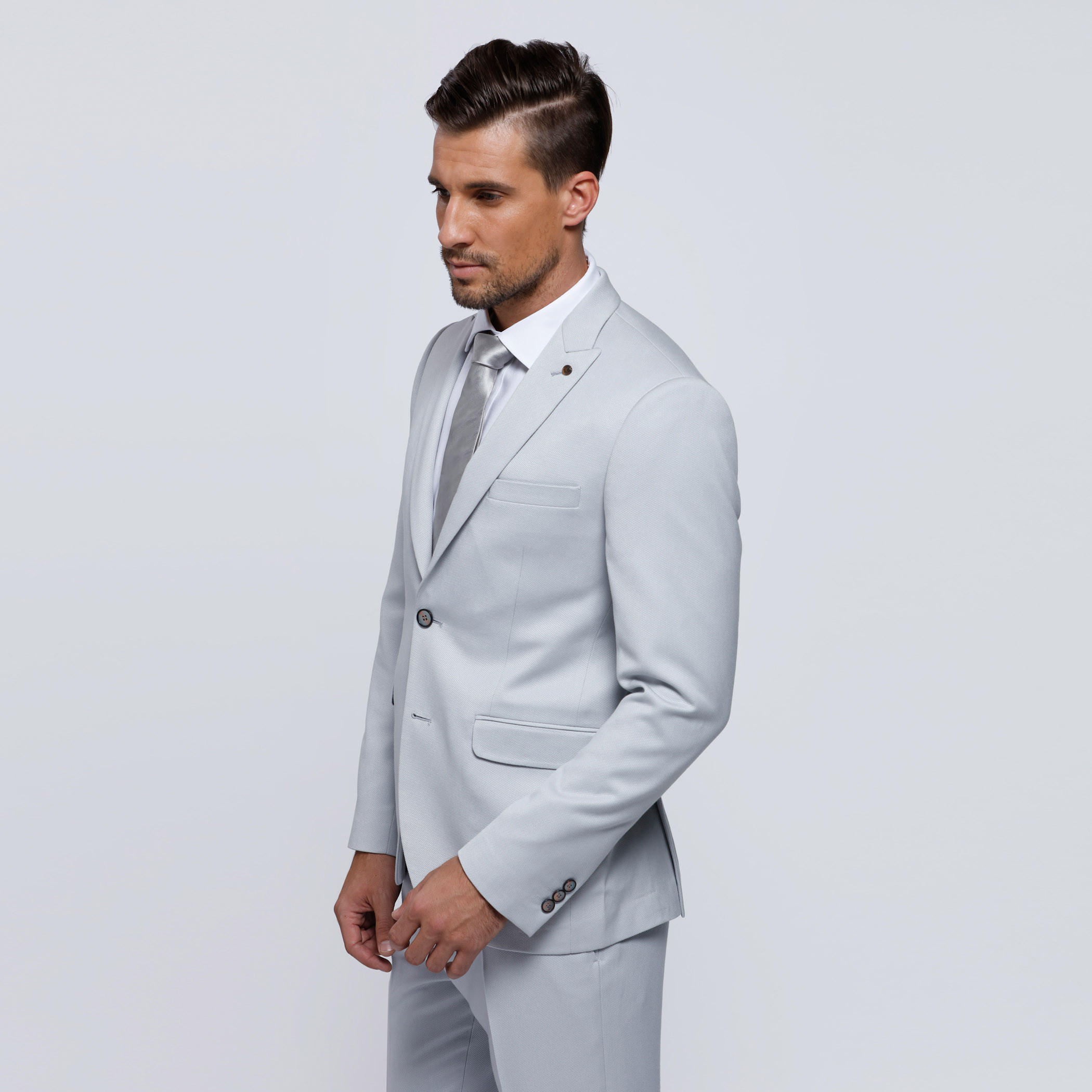 Blazer with Notch Collar and Long Sleeves-men-winterwear-jacketsandblazers-image-3