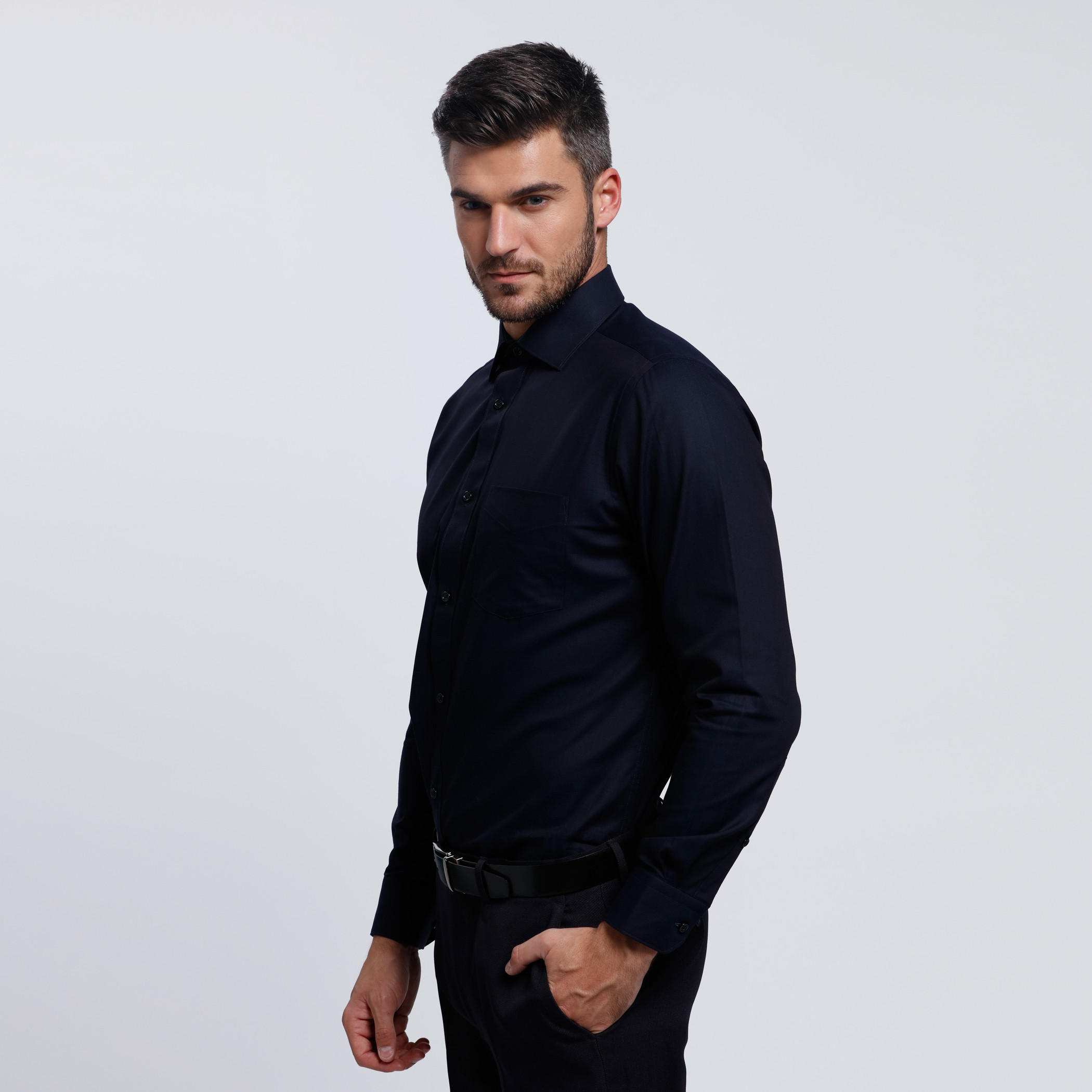 Long Sleeves Shirt with Complete Placket in Regular Fit-men-clothing-shirts-image-3