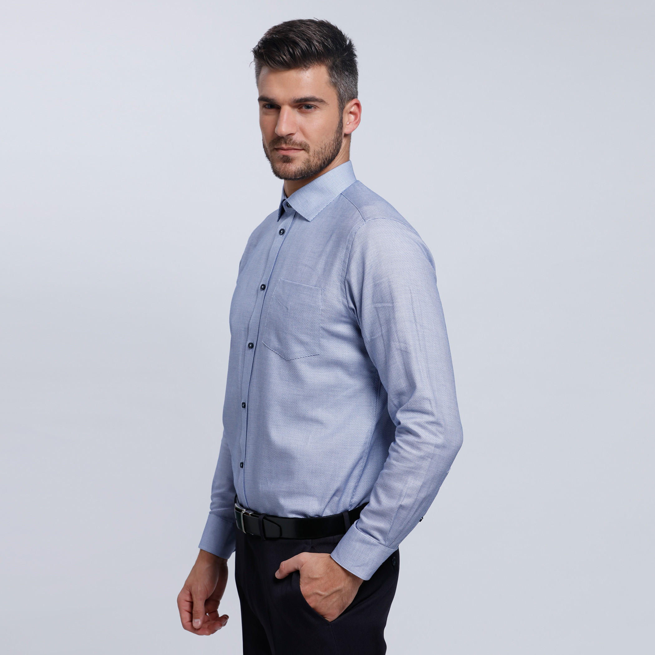 Long Sleeves Shirt with Complete Placket in Regular Fit-men-clothing-shirts-image-3