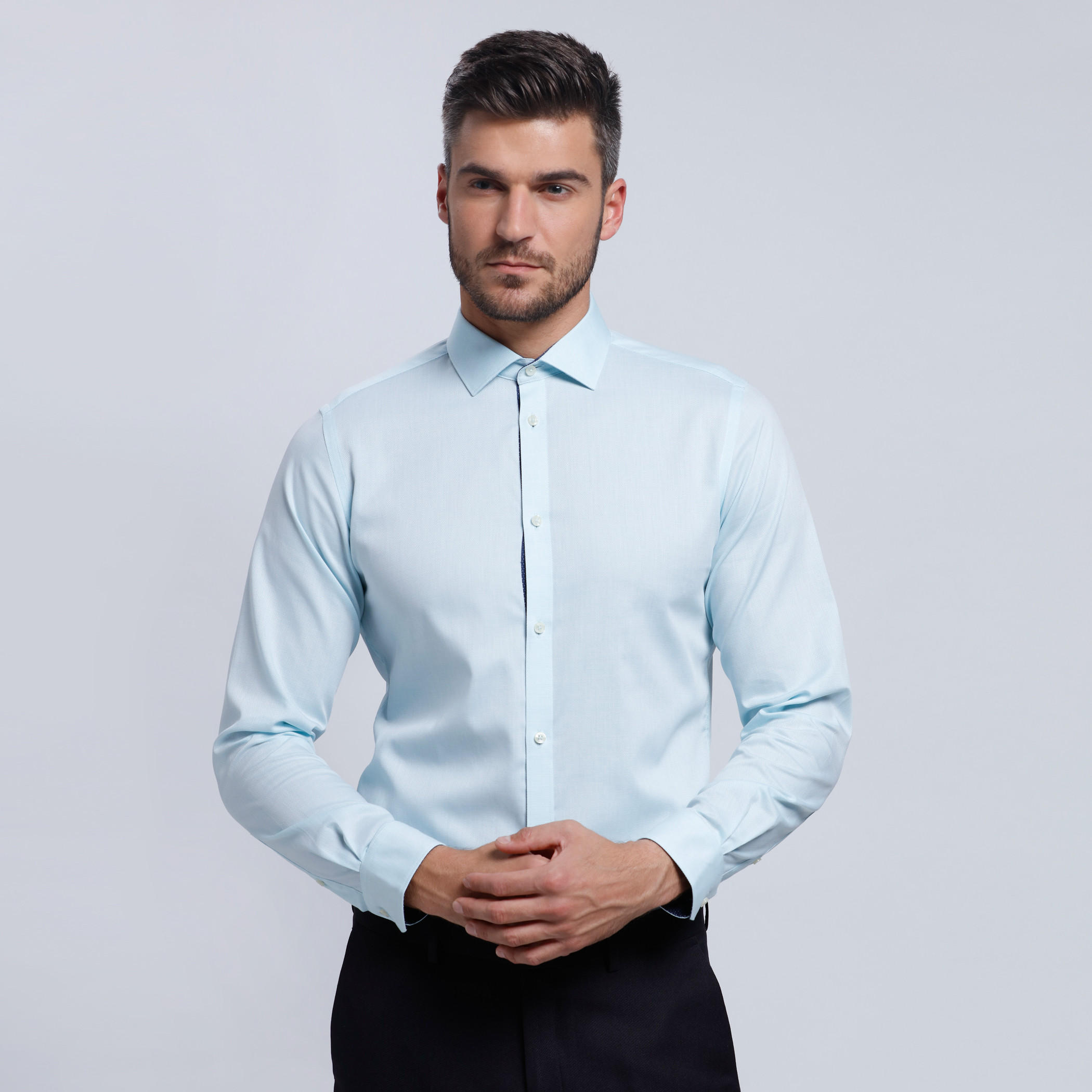 Long Sleeves Shirt with Complete Placket in Slim Fit-men-clothing-shirts-image-11
