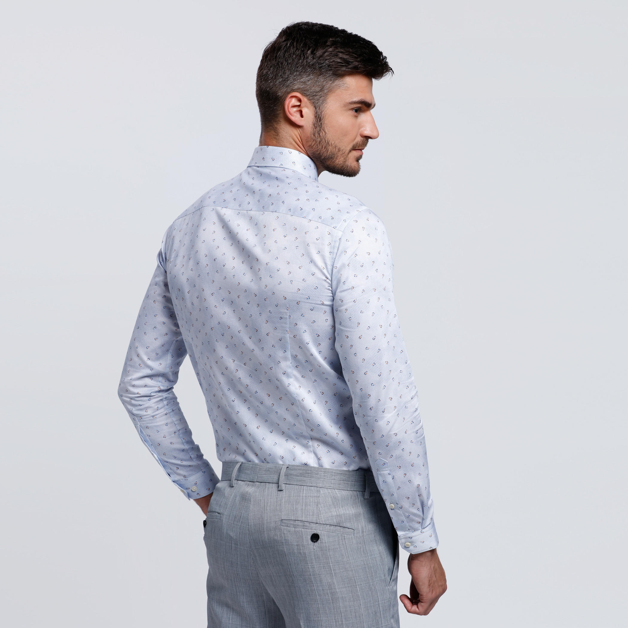 Long Sleeves Shirt with Complete Placket in Slim Fit-men-clothing-shirts-image-4