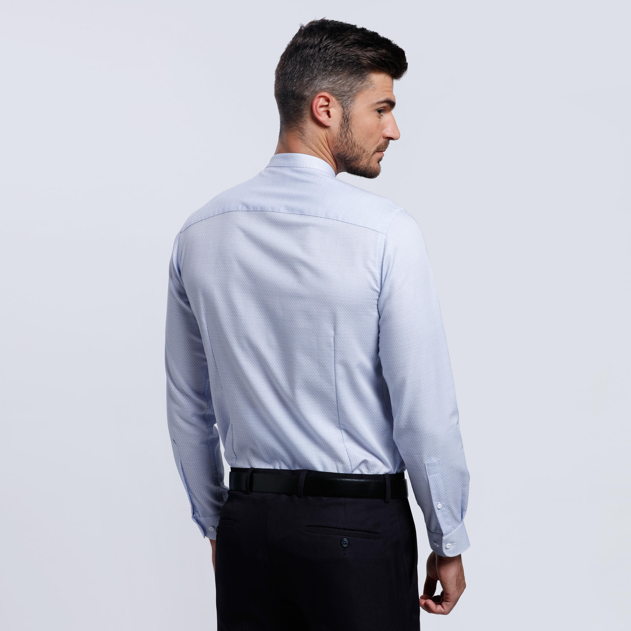Long Sleeves Shirt with Complete Placket in Slim Fit-men-clothing-shirts-image-2