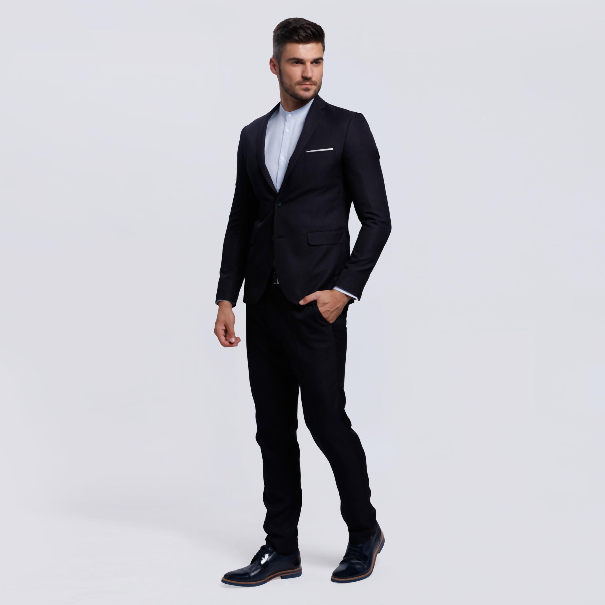 Long Sleeves Shirt with Complete Placket in Slim Fit-men-clothing-shirts-image-5