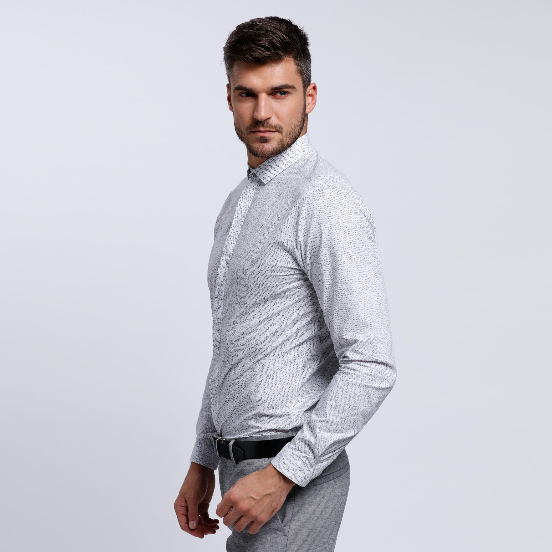 Long Sleeves Shirt with Complete Placket in Slim Fit-men-clothing-shirts-image-3