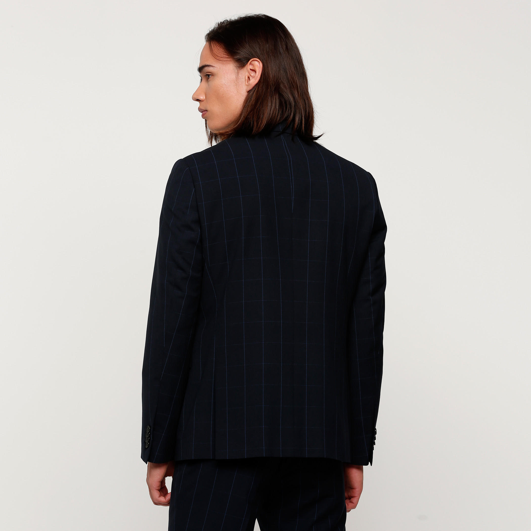 جاكيت بليزر كاروهات بأكمام طويلة وجيب-men-winterwear-jacketsandblazers-image-2