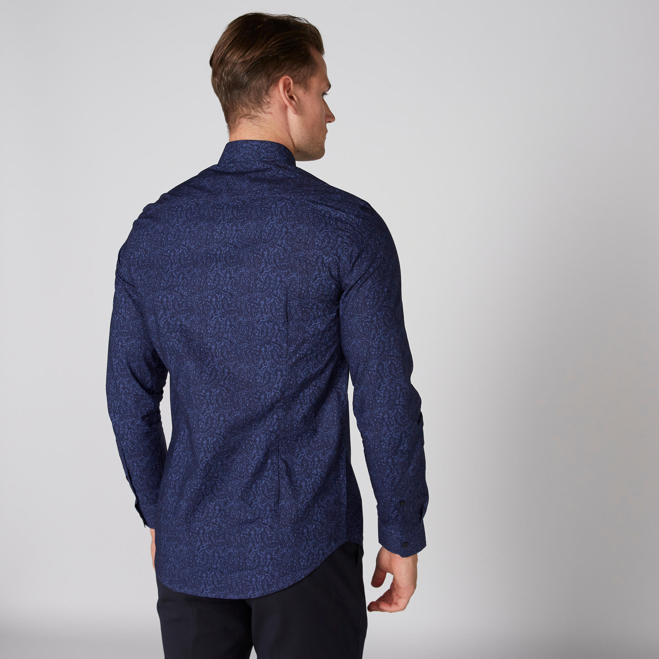 Printed Shirt with Long Sleeves and Complete Placket-men-clothing-shirts-image-2
