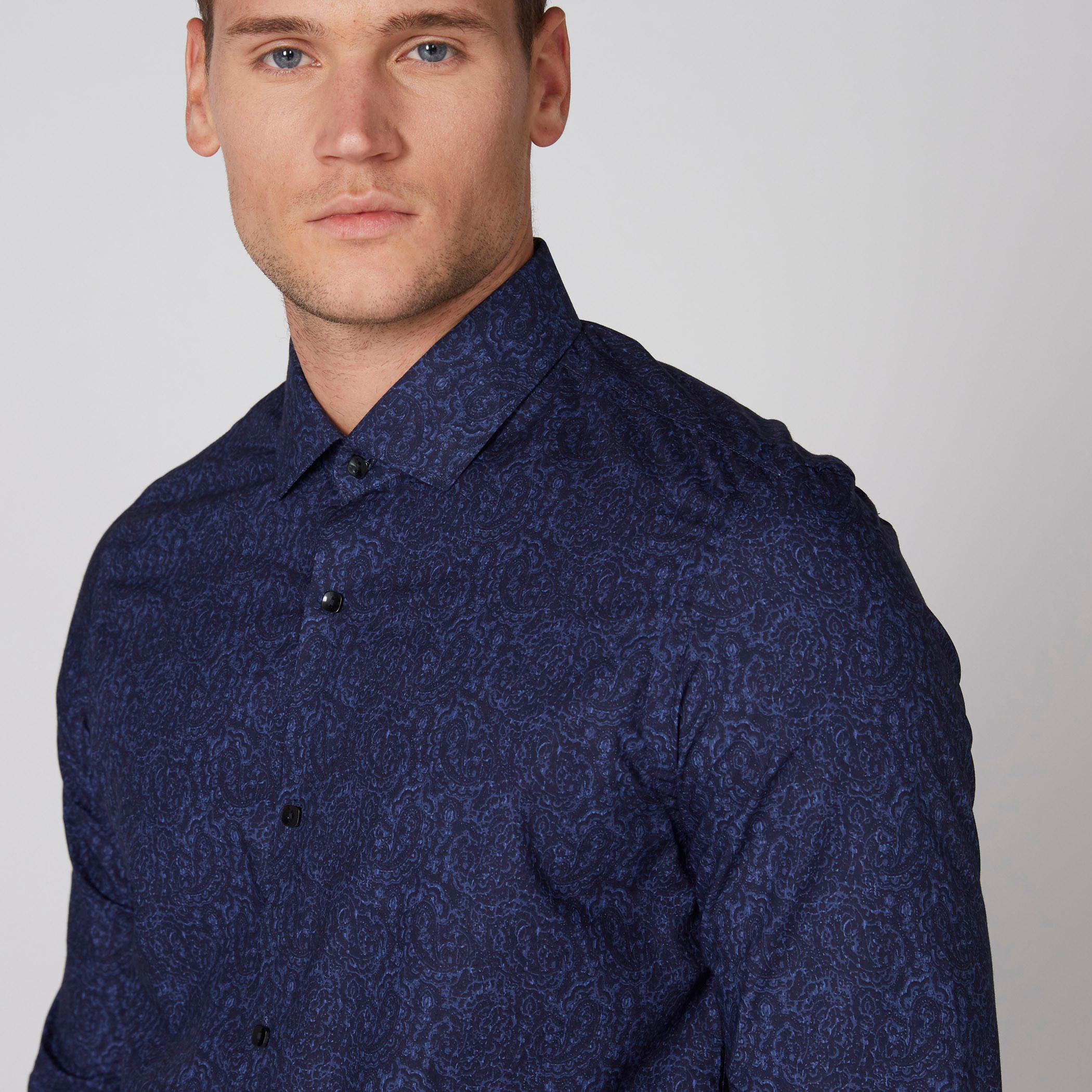 Printed Shirt with Long Sleeves and Complete Placket-men-clothing-shirts-image-4
