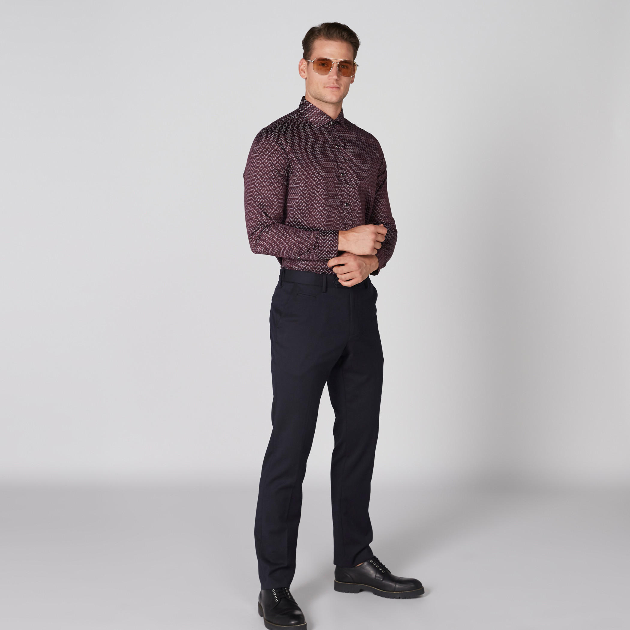 قميص بطبعات بأكمام طويلة وأزرار-men-clothing-shirts-image-1