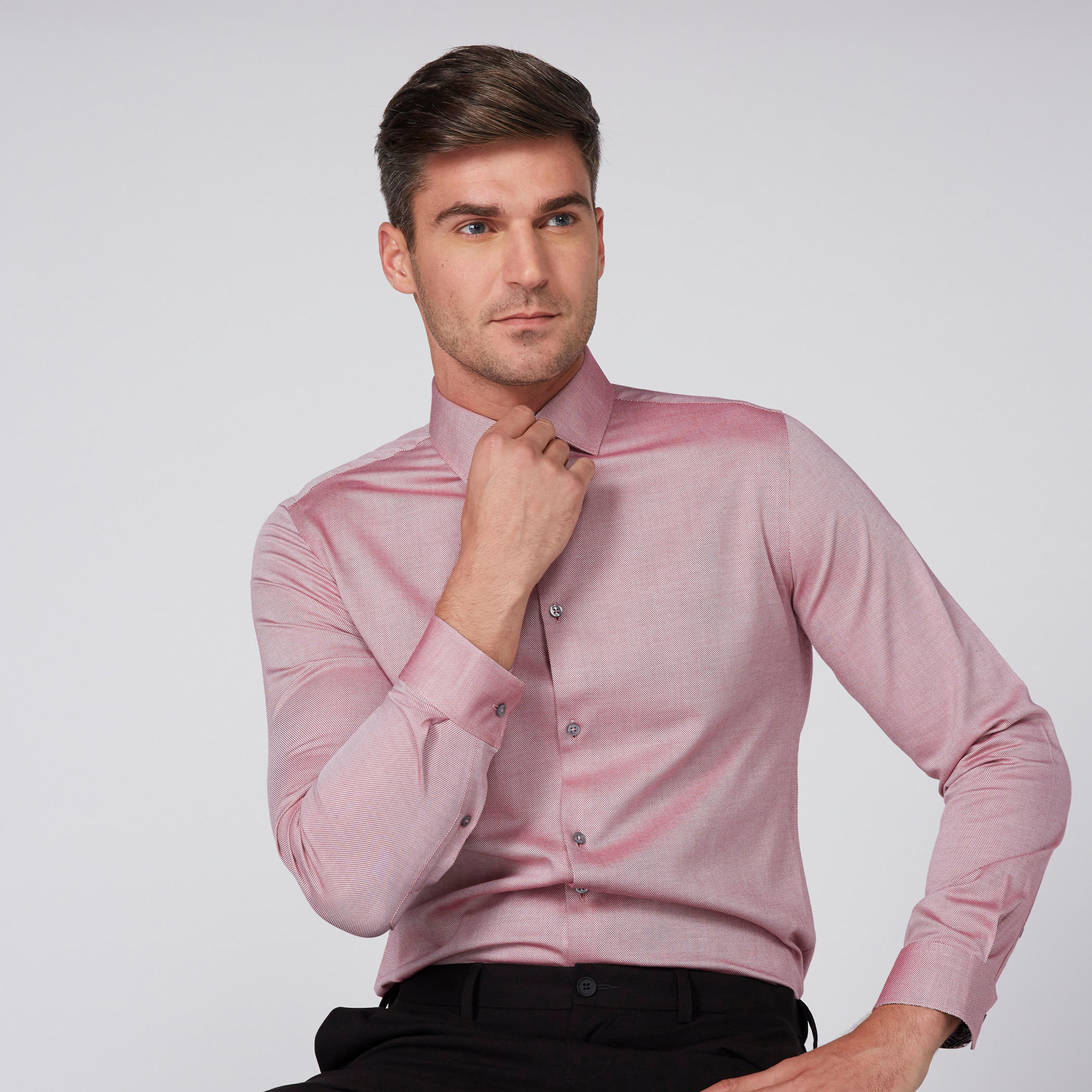 Long Sleeves Formal Shirt with Spread Collar-men-clothing-shirts-image-3