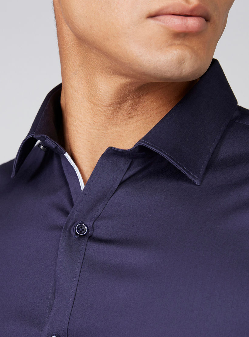 Full Length Shirt with Spread Collar and Complete Placket-men-clothing-shirts-image-2