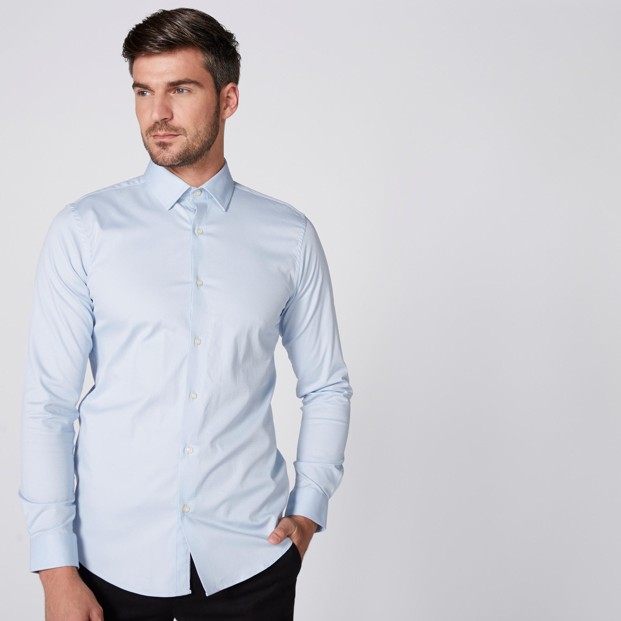 قميص بأكمام طويلة ووصلة أزرار كاملة-men-clothing-shirts-image-3