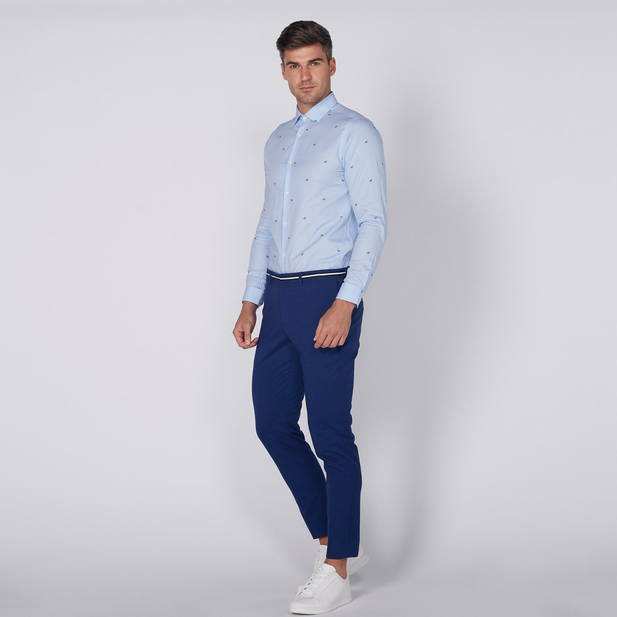 قميص بأكمام طويلة وطبعات نحل-men-clothing-shirts-image-3