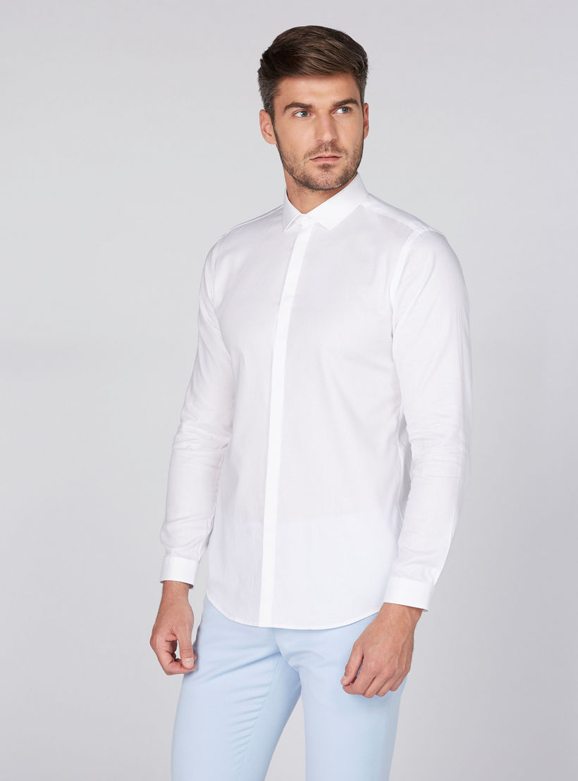 Long Sleeves Shirt with Complete Placket-men-clothing-shirts-image-1