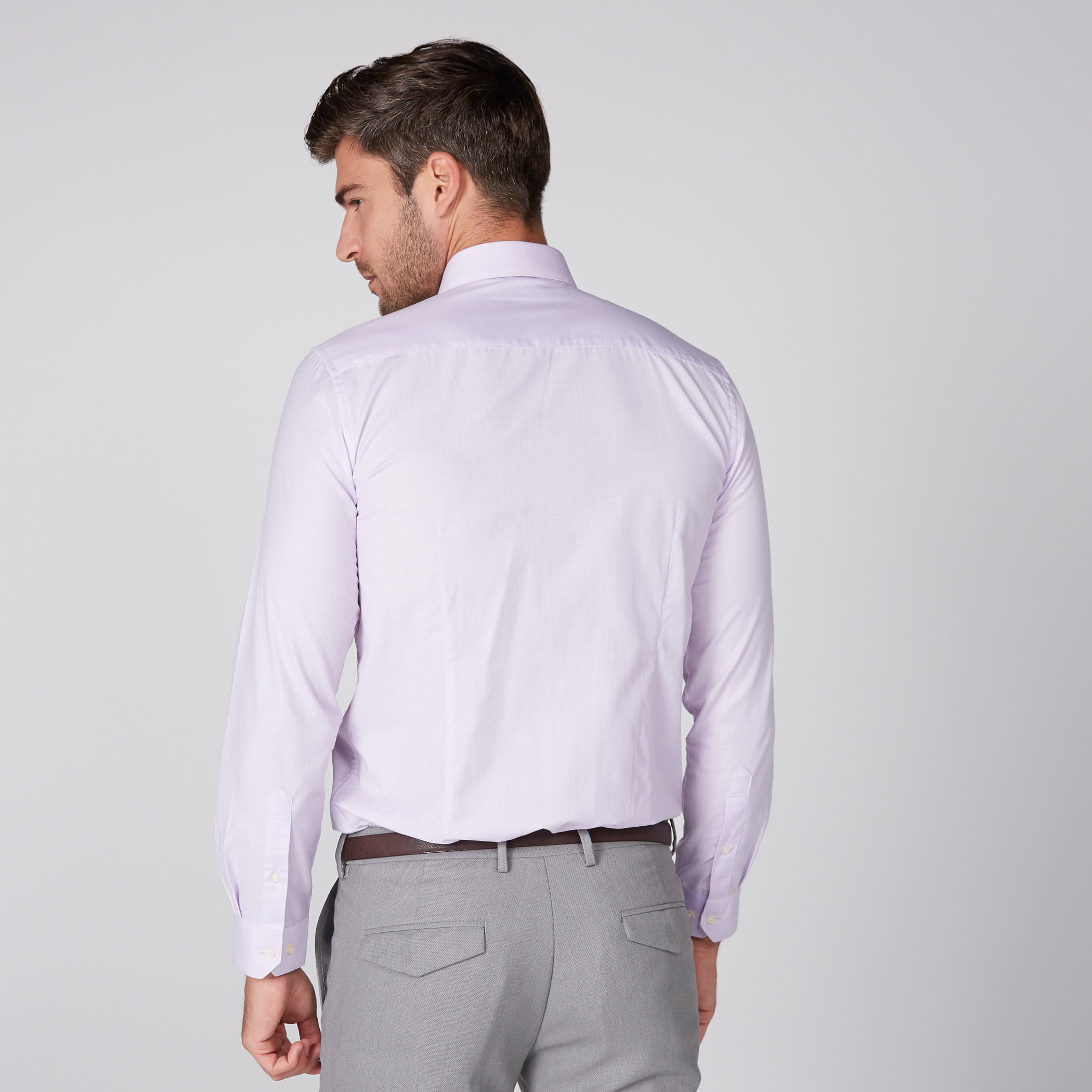 Shirt with Long Sleeves and Complete Placket-men-clothing-shirts-image-3