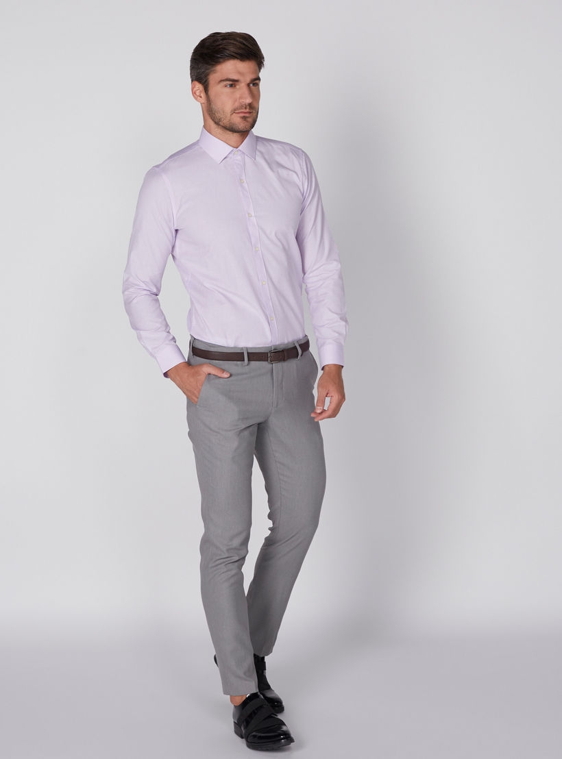 Shirt with Long Sleeves and Complete Placket-men-clothing-shirts-image-4