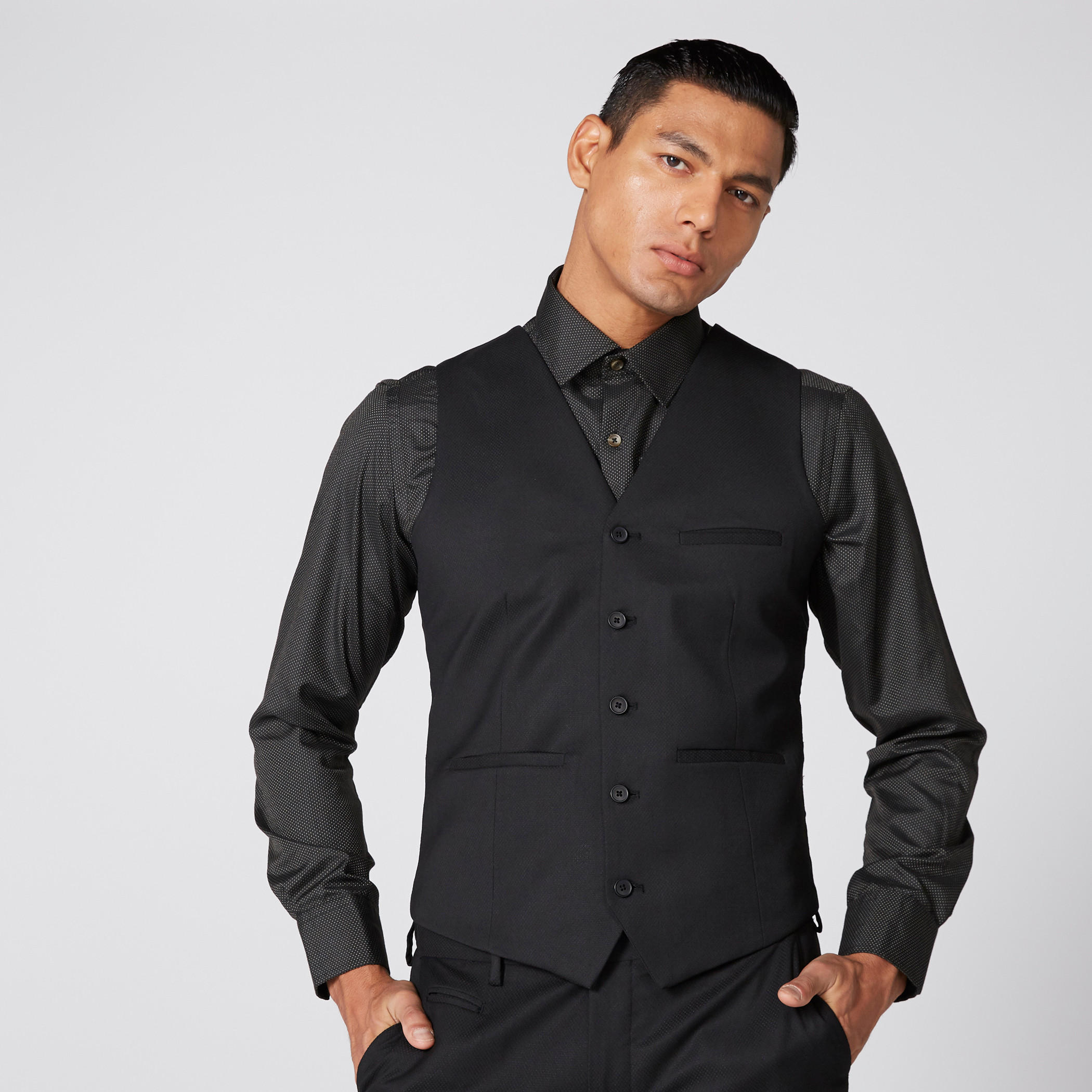 سترة فيست بأزرار وجيوب-men-clothing-jacketsandblazers-coats-image-1