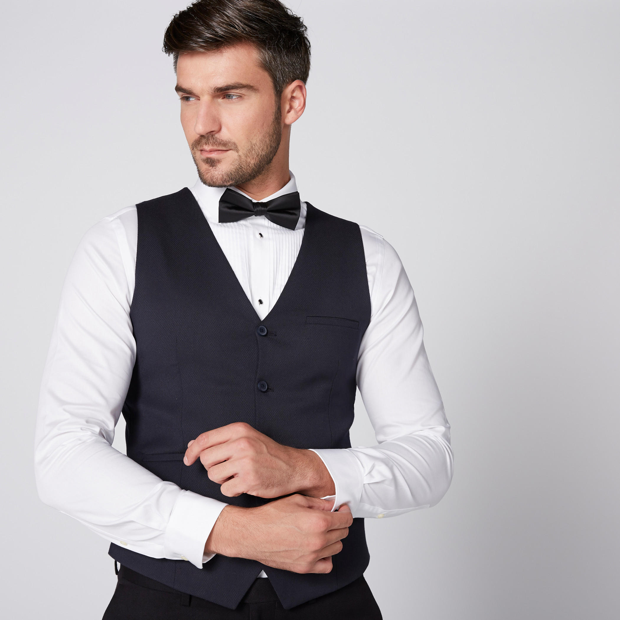 فيست بارز الملمس بزر إغلاق وجيوب-men-clothing-jacketsandblazers-coats-image-1