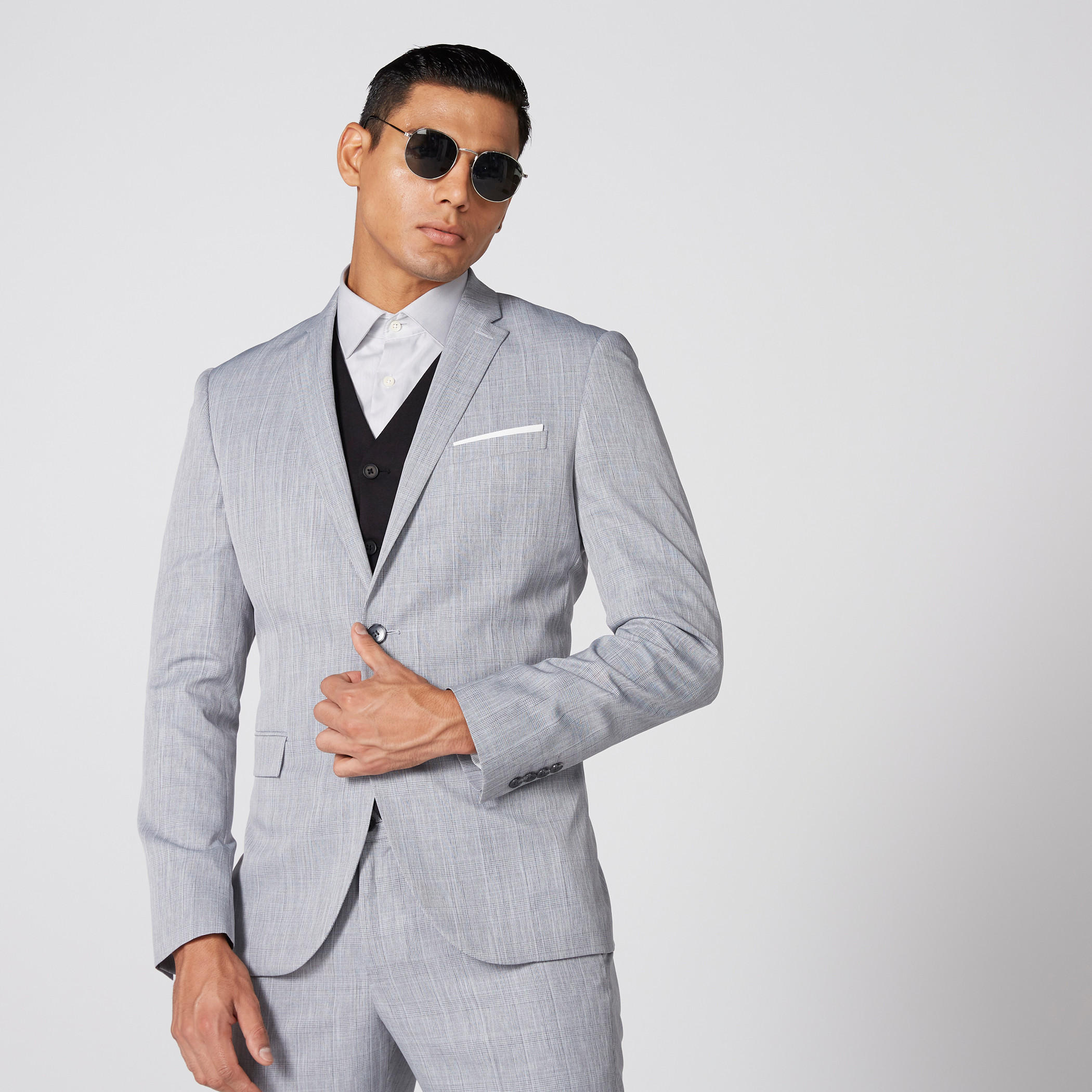 جاكيت بليزر بأكمام وياقة طويلة وأزرار للإغلاق-men-winterwear-jacketsandblazers-image-1