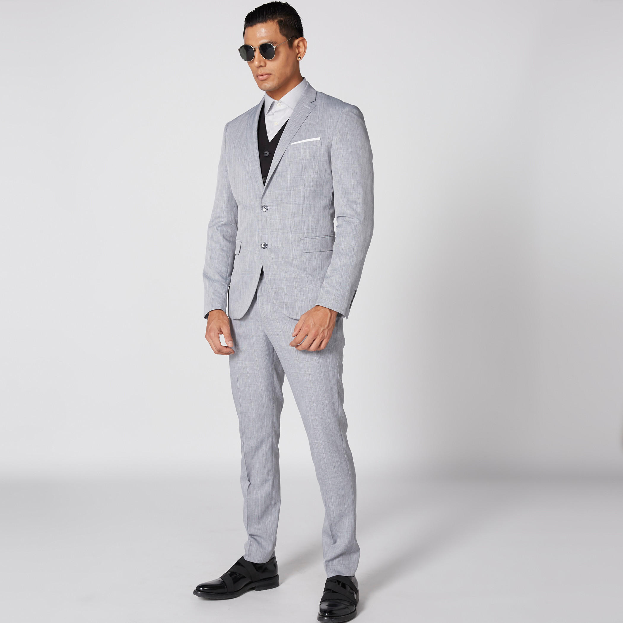 بنطال طويل كاروهات بزر إغلاق وجيوب-men-clothing-bottoms-trousersandchinos-trousers-image-1