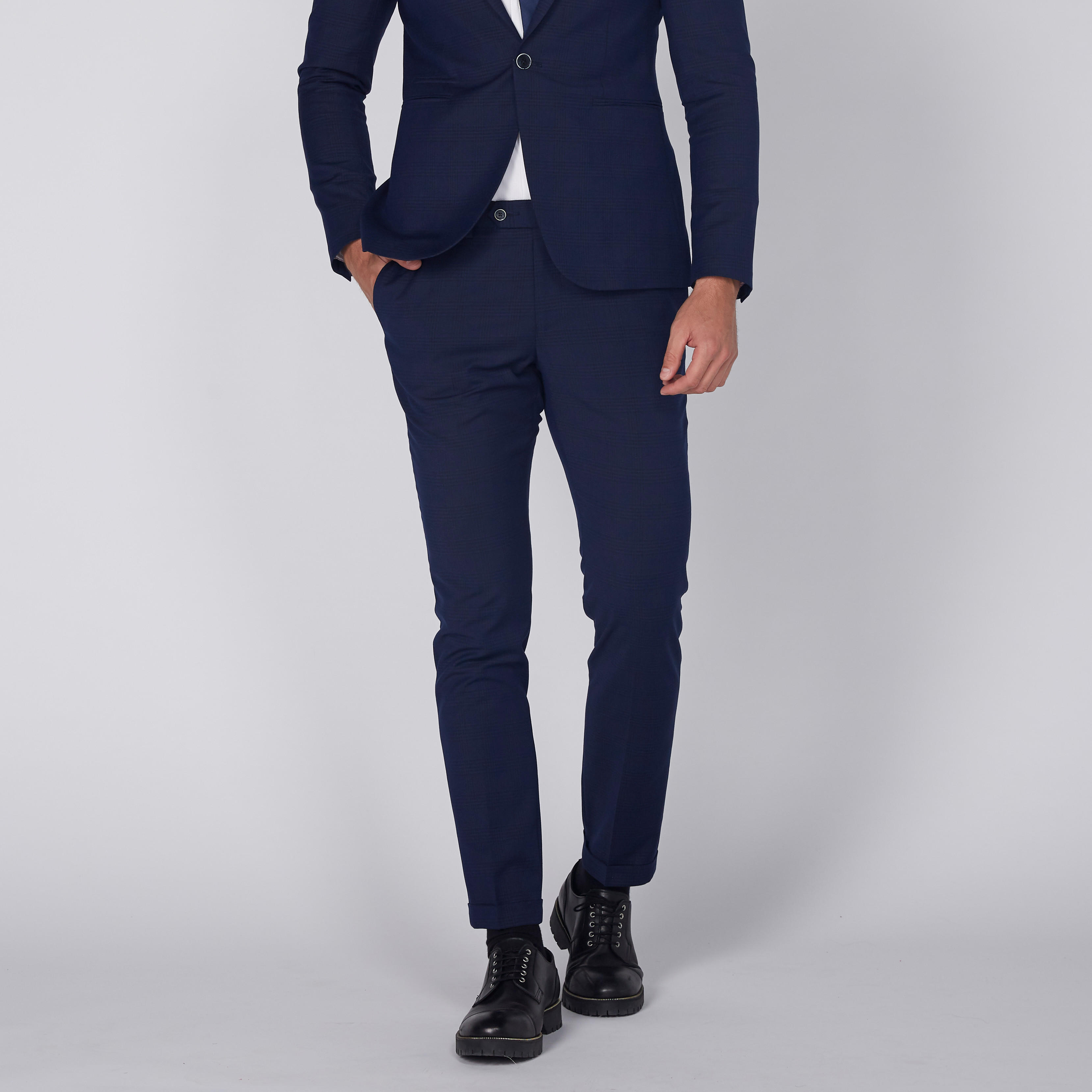 Full Length Trousers with Button Closure and Pocket Detail-men-clothing-bottoms-trousersandchinos-trousers-image-1