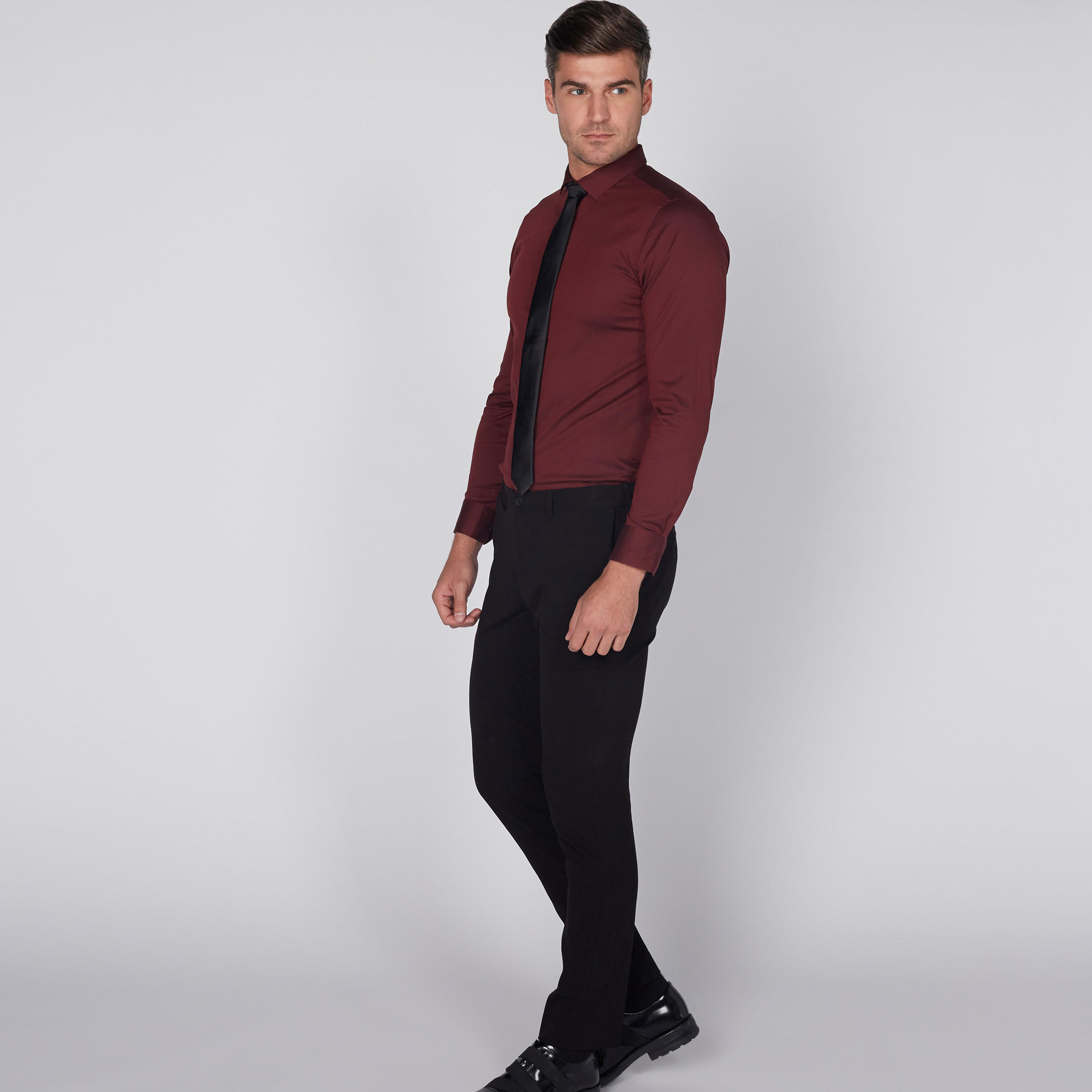 Long Sleeves Formal Shirt with Spread Collar-men-clothing-shirts-image-1