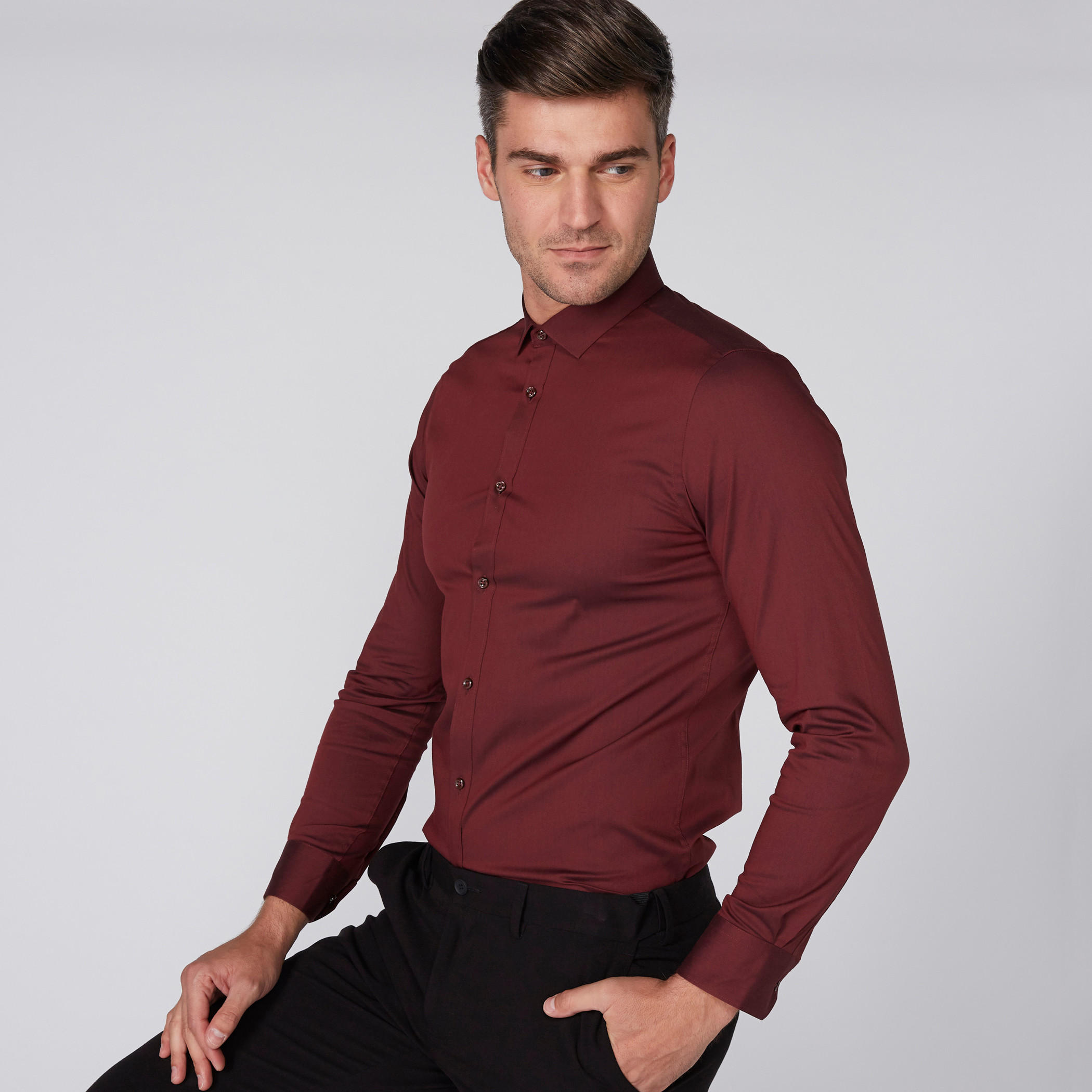 قميص رسمي بأكمام طويلة وياقة واسعة-men-clothing-shirts-image-4