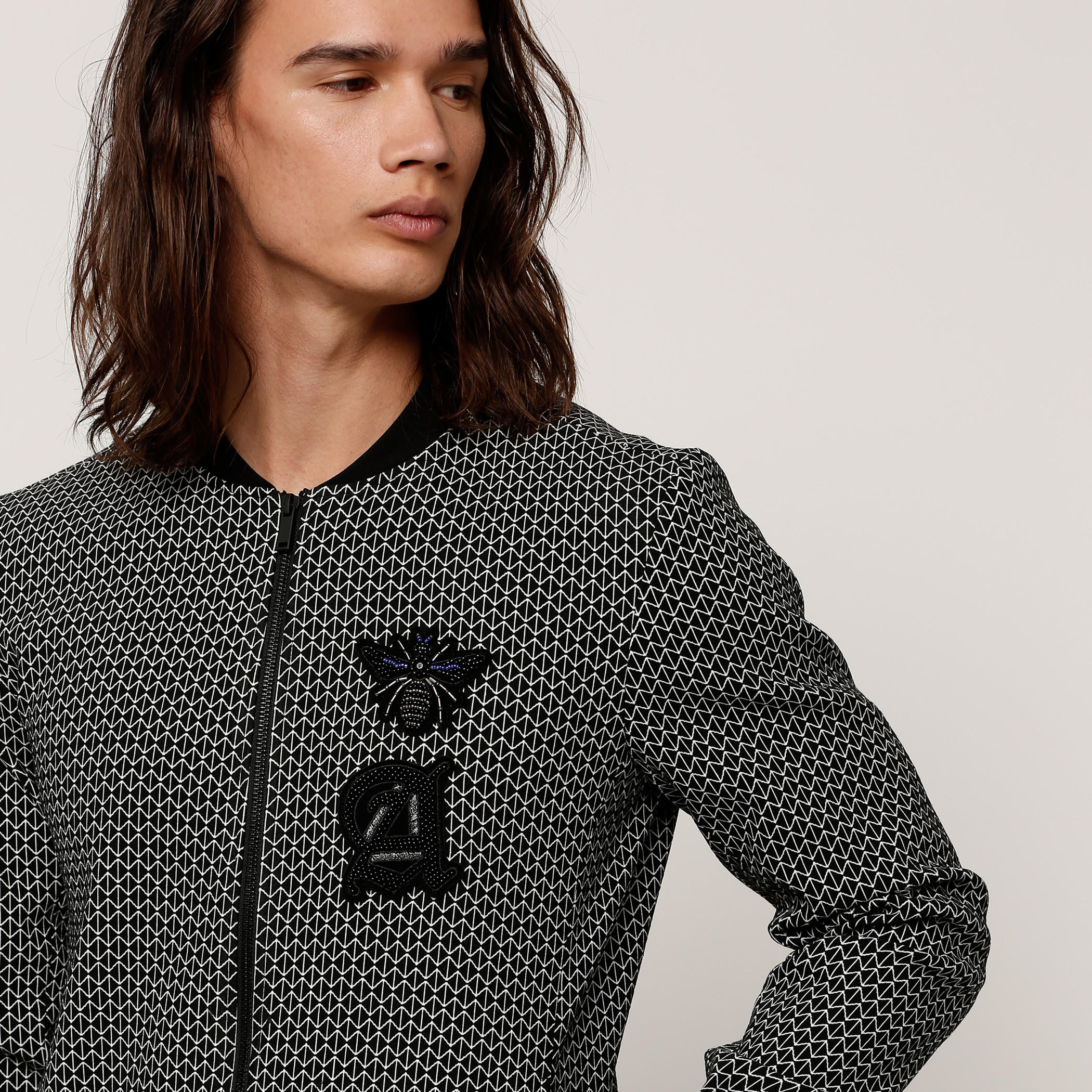 Printed Jacket with Long Sleeves and Zip Closure-men-clothing-jacketsandblazers-jackets-image-4