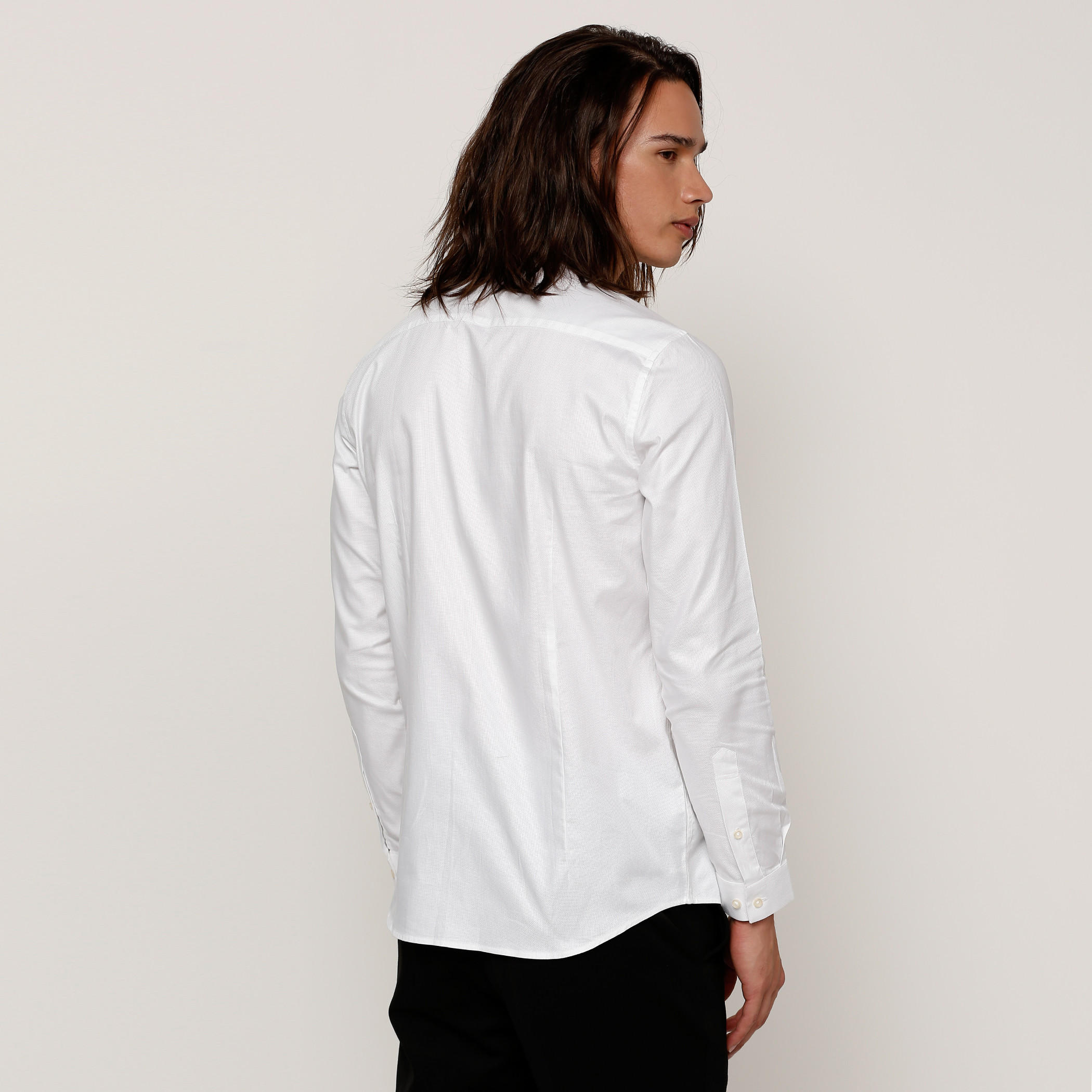 Embroidered Shirt with Long Sleeves and Complete Placket-men-clothing-shirts-image-2