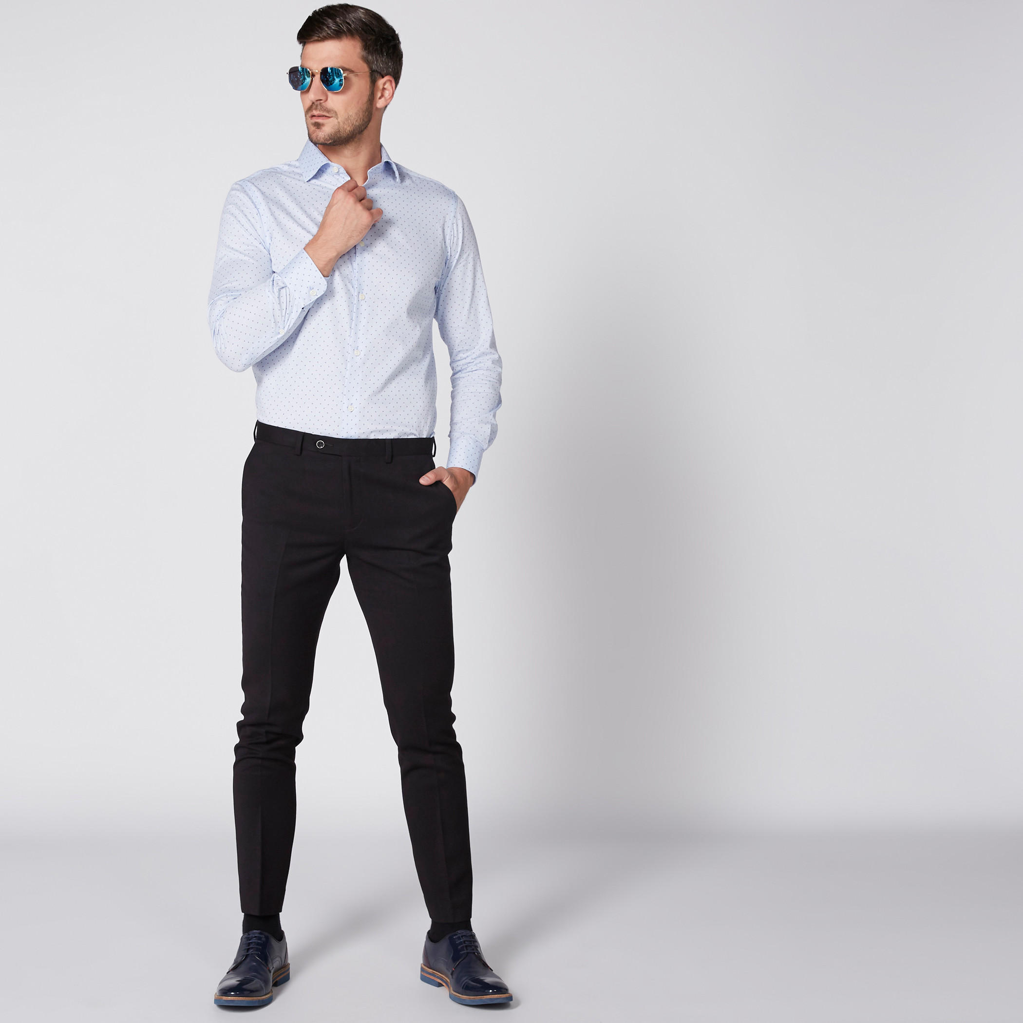 Printed Shirt with Long Sleeves and Complete Placket-men-clothing-shirts-image-4