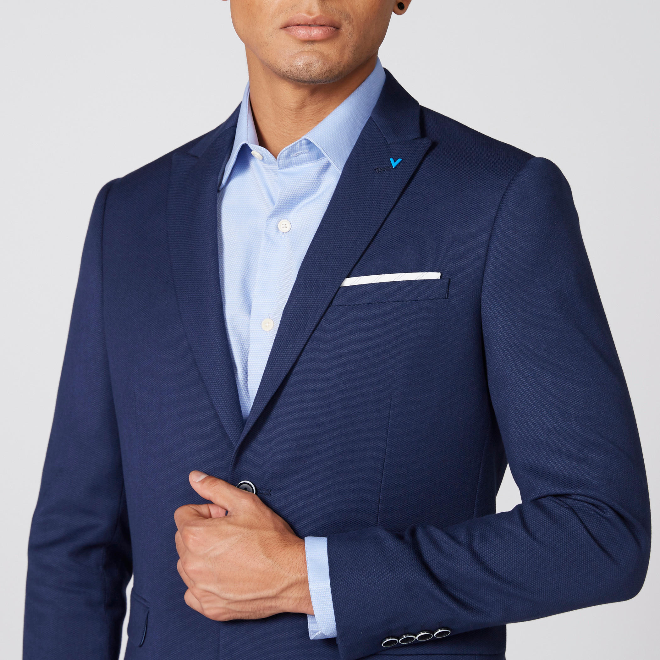 جاكيت بليزر مخطط بأكمام طويلة وياقة طويلة-men-clothing-jacketsandblazers-jackets-image-4