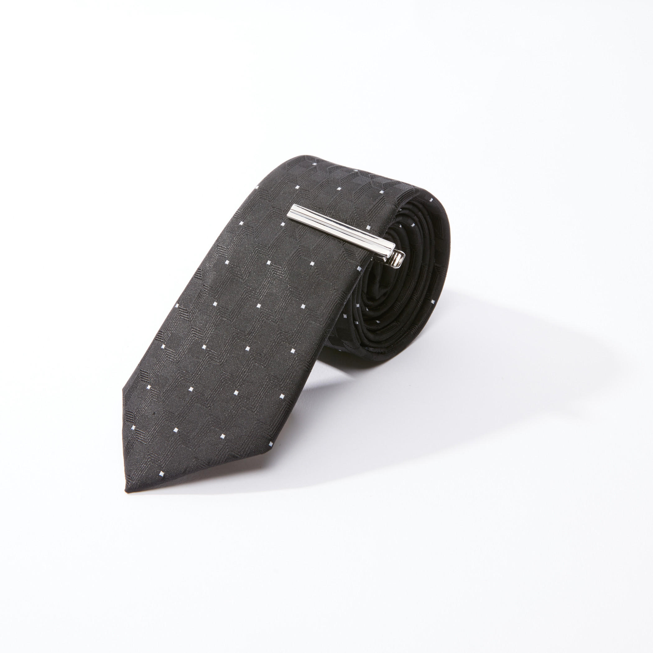 Textured and Printed Regular Neck Tie-men-tiesandcufflinks-pocketsquares-image-1