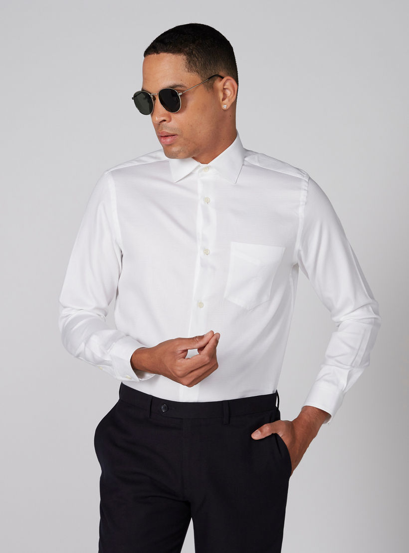 Full Sleeves Shirt with Pocket Detail and Complete Placket-men-clothing-shirts-image-1