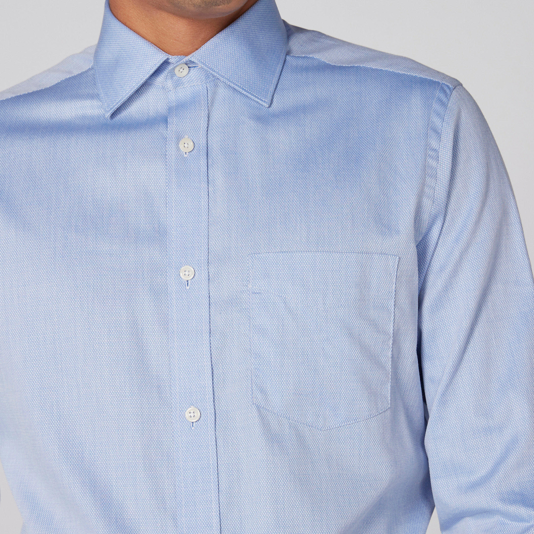 قميص بارز الملمس بأكمام طويلة وأزرار-men-clothing-shirts-image-2