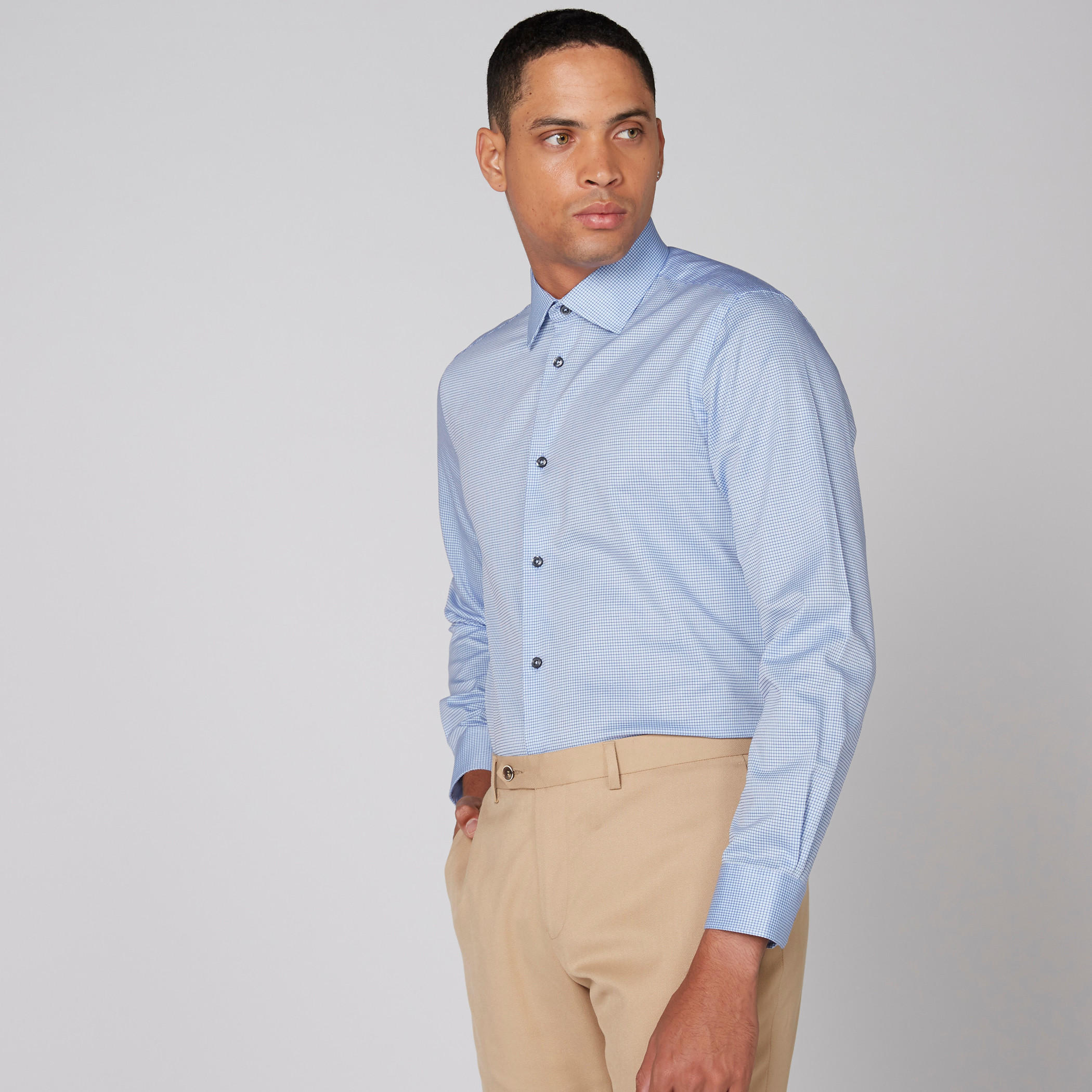 قميص كاروهات بأكمام طويلة وأزرار-men-clothing-shirts-image-3