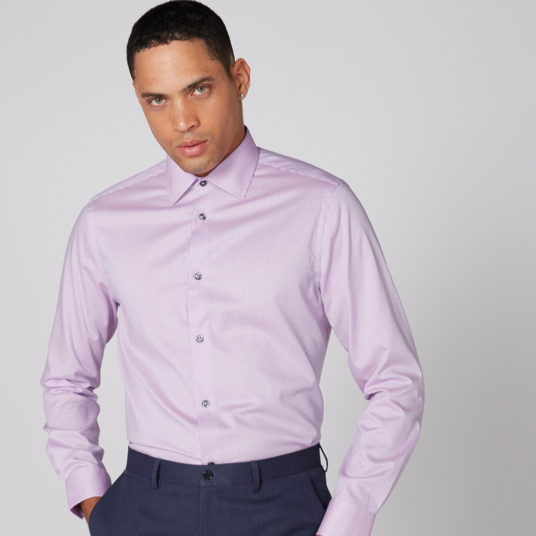 قميص كاروهات بأكمام طويلة وأزرار-men-clothing-shirts-image-1