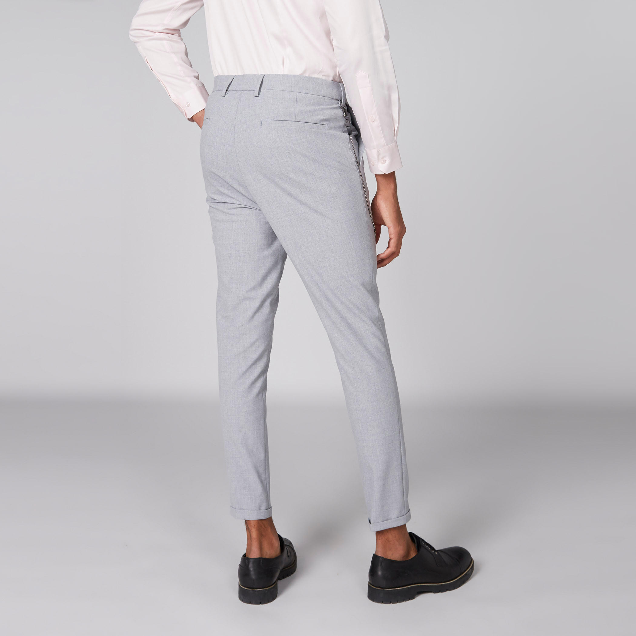 Pocket Detail Trousers in Straight Fit with Dog Chain-men-clothing-bottoms-trousersandchinos-trousers-image-2