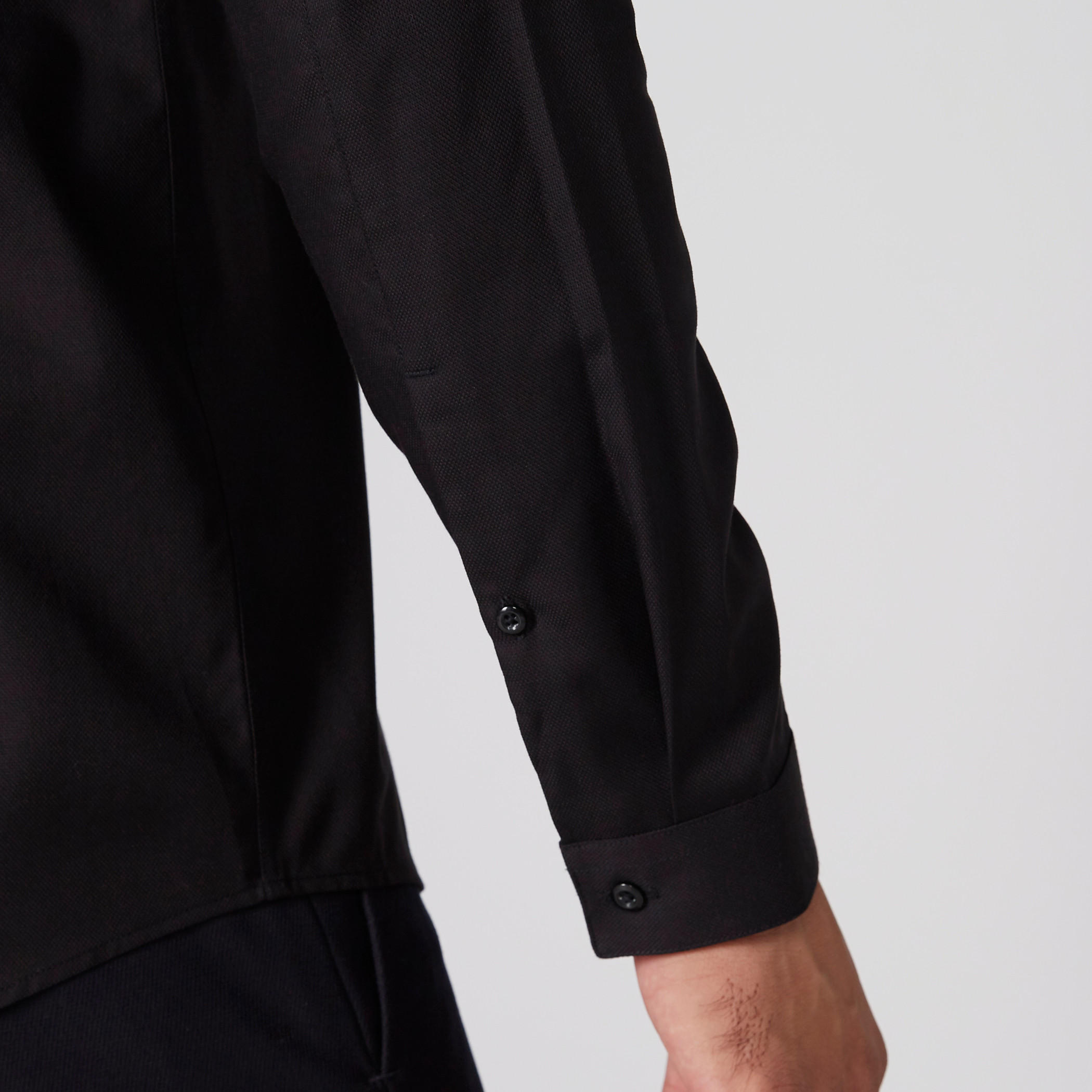 قميص بأكمام طويلة ووصلة أزرار مخفية-men-clothing-shirts-image-2