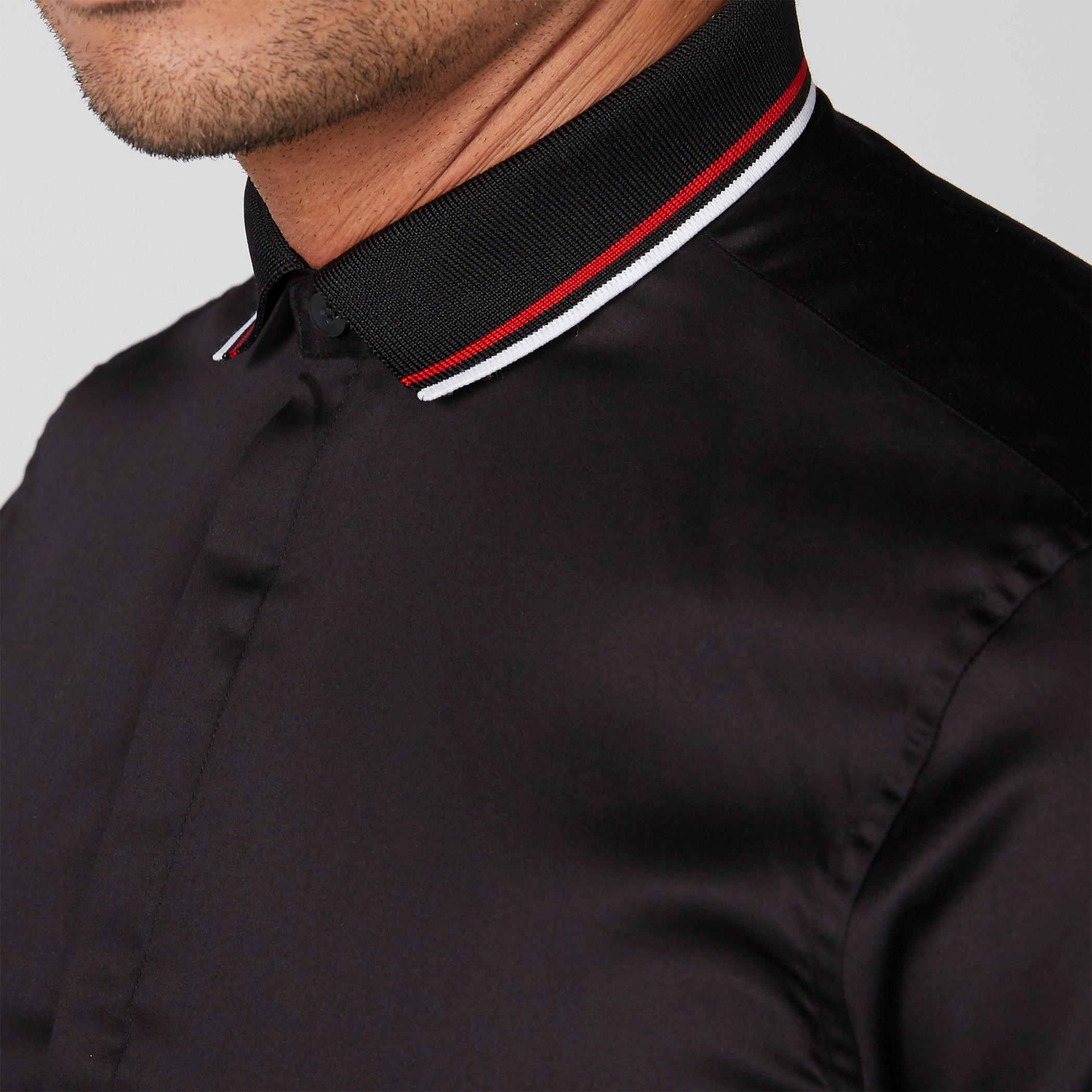قميص بأكمام طويلة ووصلة أزرار مخفية-men-clothing-shirts-image-1