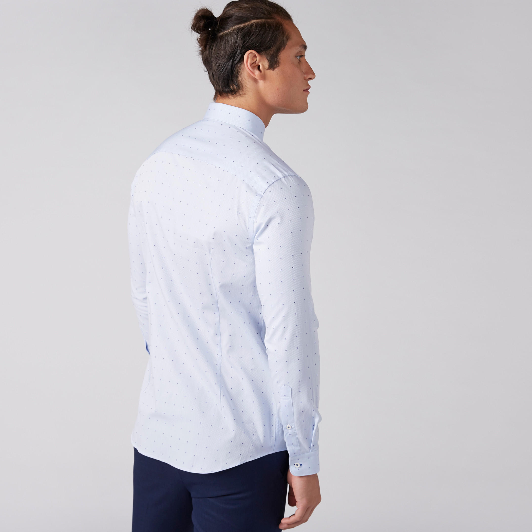 قميص بأكمام طويلة وأزرار وطبعات منقّطة-men-clothing-shirts-image-2