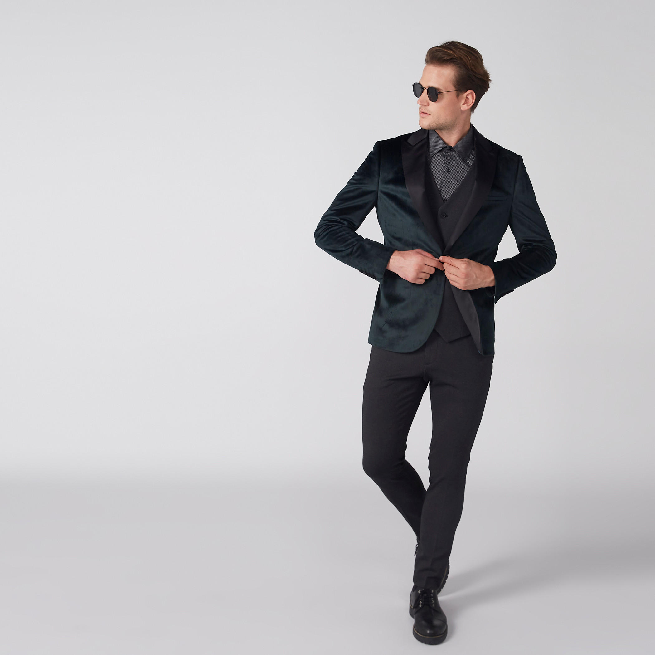 بنطال بارز الملمس بزر إغلاق وجيوب-men-clothing-bottoms-trousersandchinos-trousers-image-2